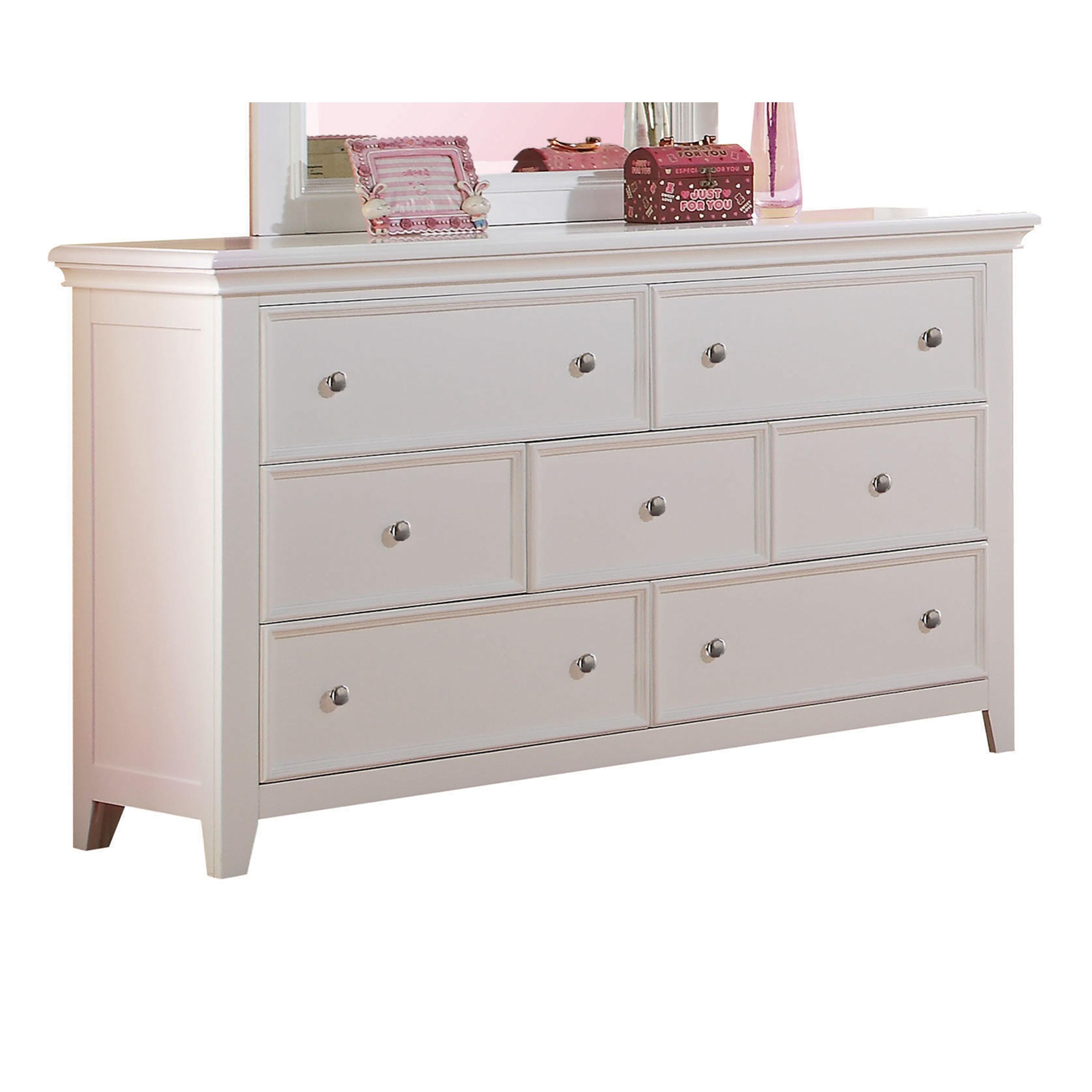 Lacey White Dresser - Ideal Furniture (Fresno,CA)