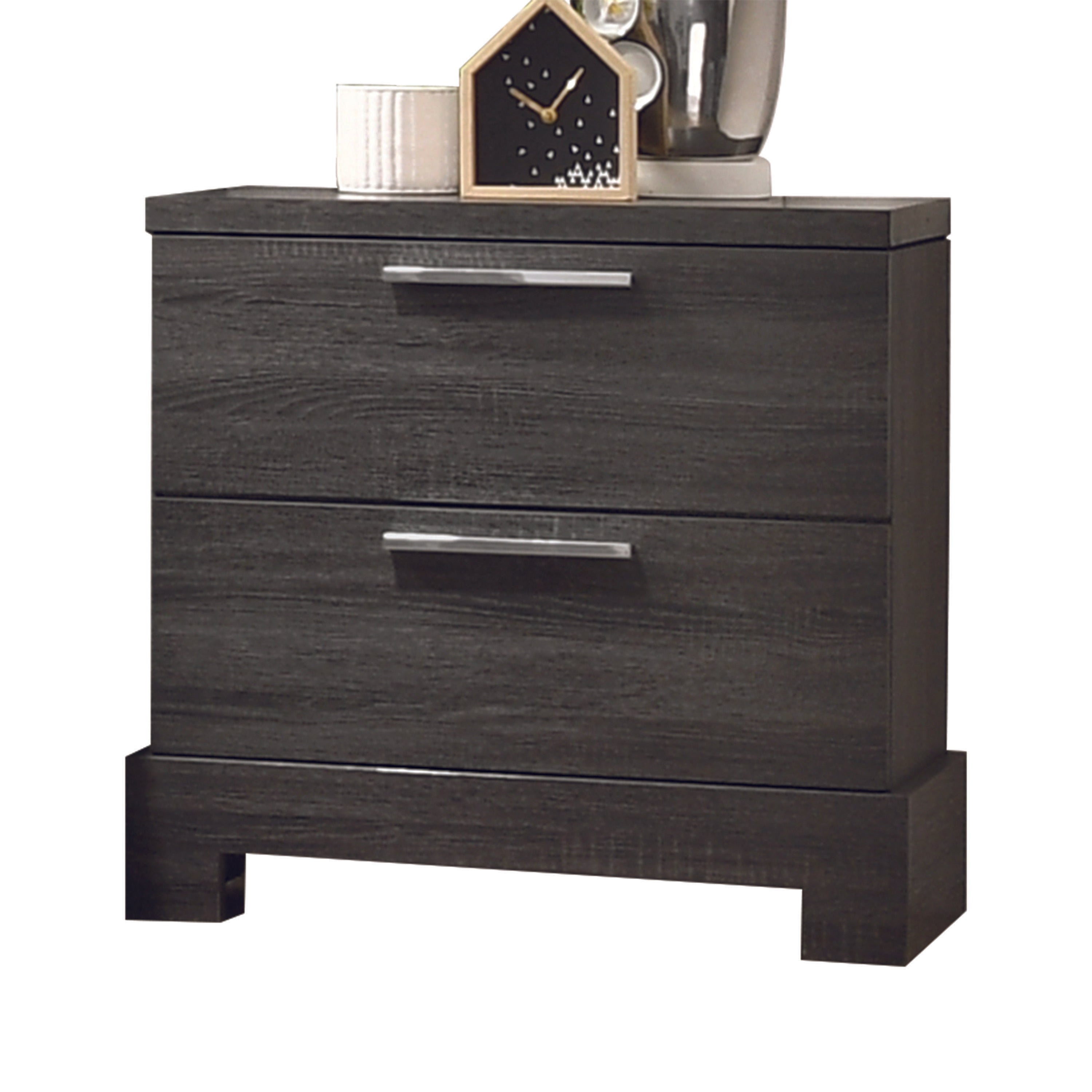 Lantha Gray Oak Nightstand - Ideal Furniture (Fresno,CA)