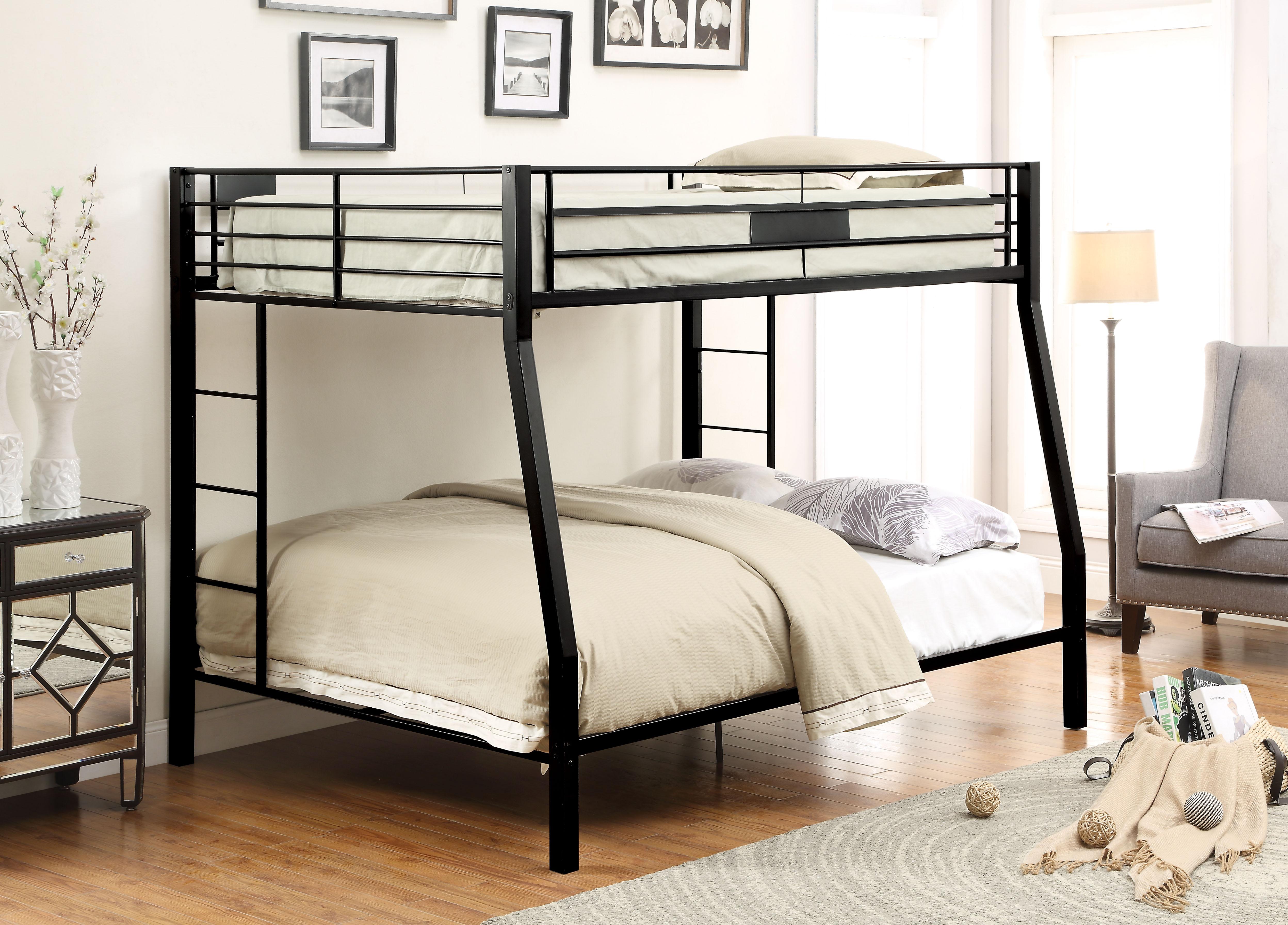 Limbra Sandy Black Full XL/Queen Bunk Bed - Ideal Furniture (Fresno,CA)