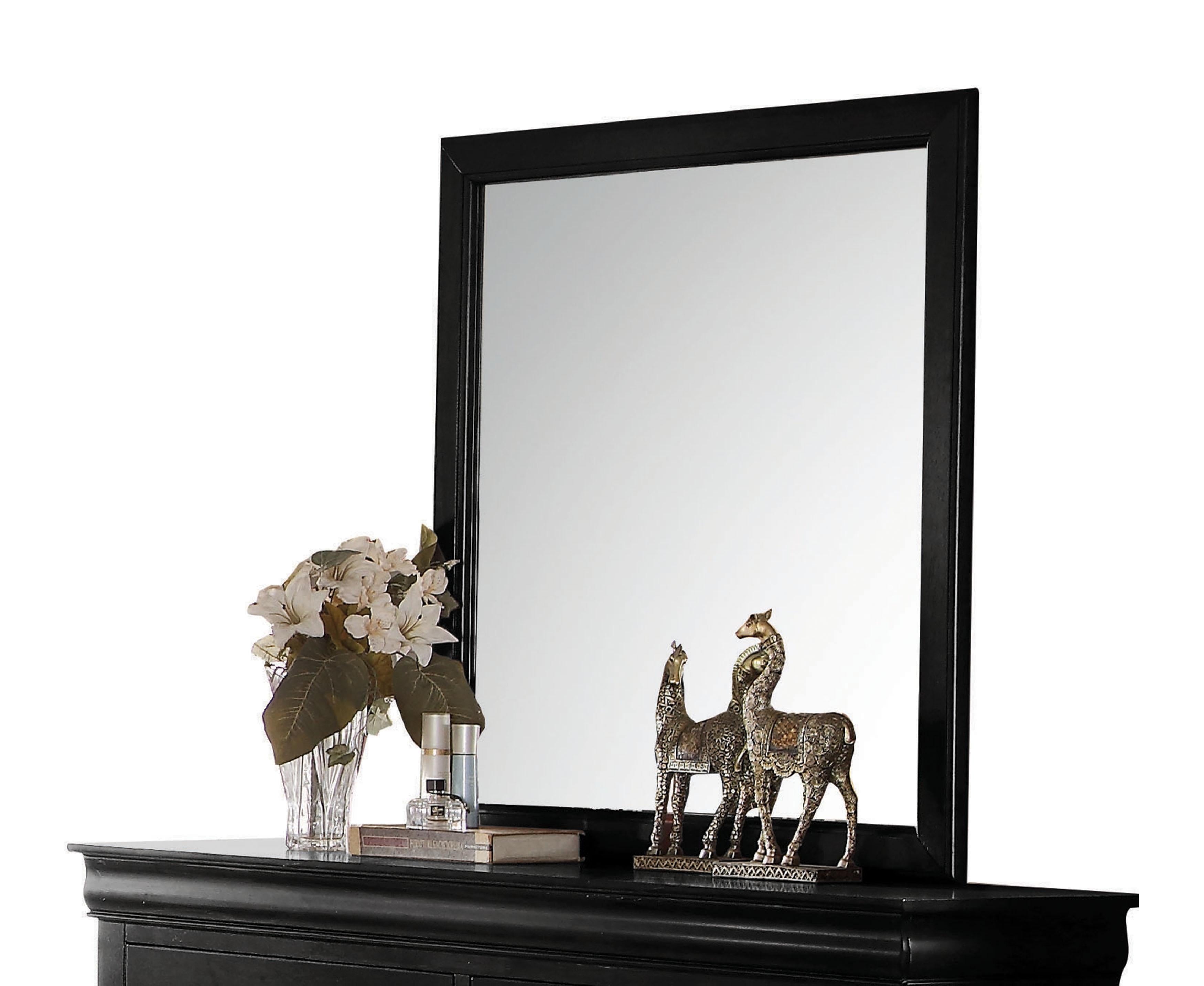 Louis Philippe Black Mirror - Ideal Furniture (Fresno,CA)