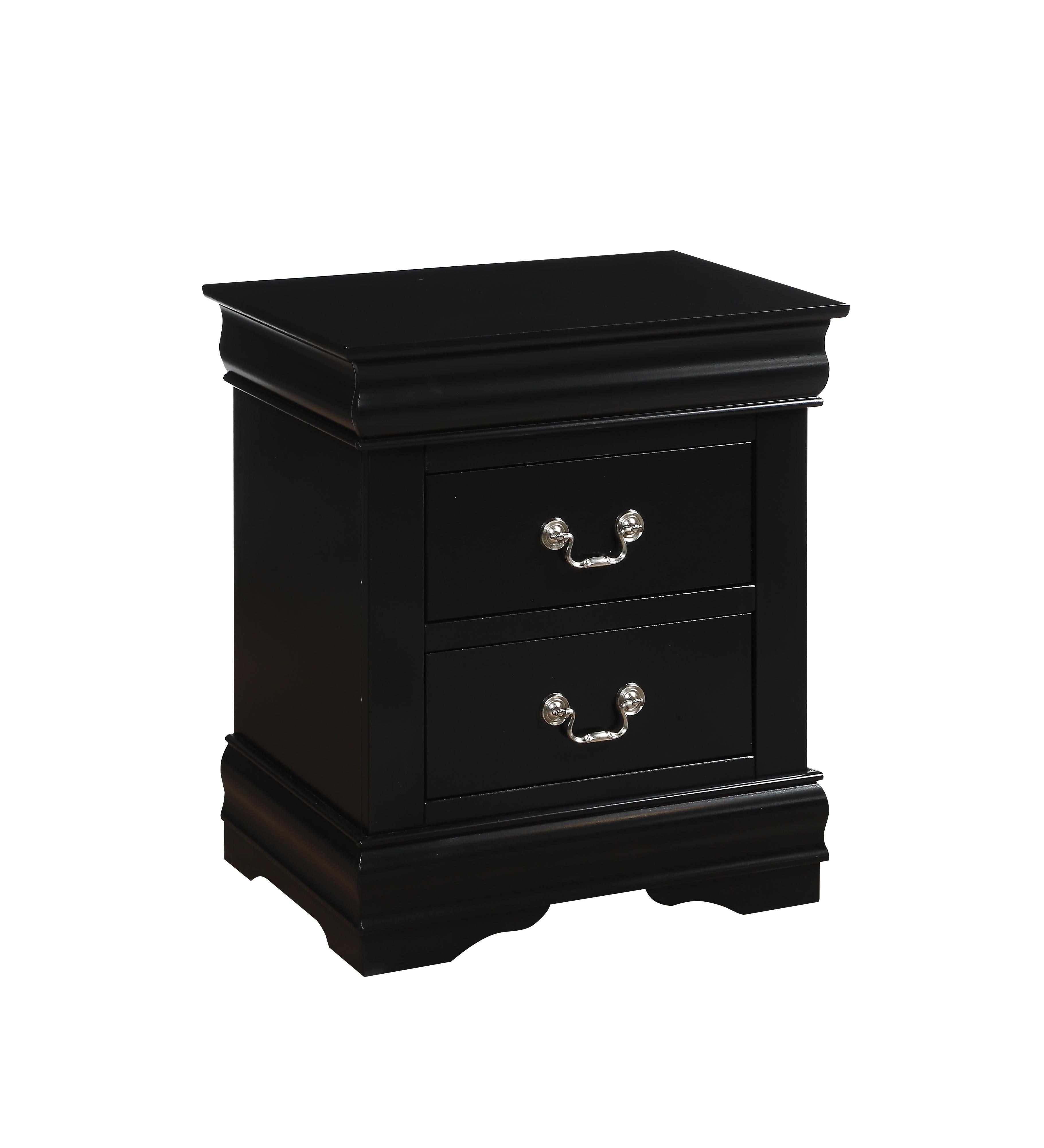 Louis Philippe Black Nightstand - Ideal Furniture (Fresno,CA)