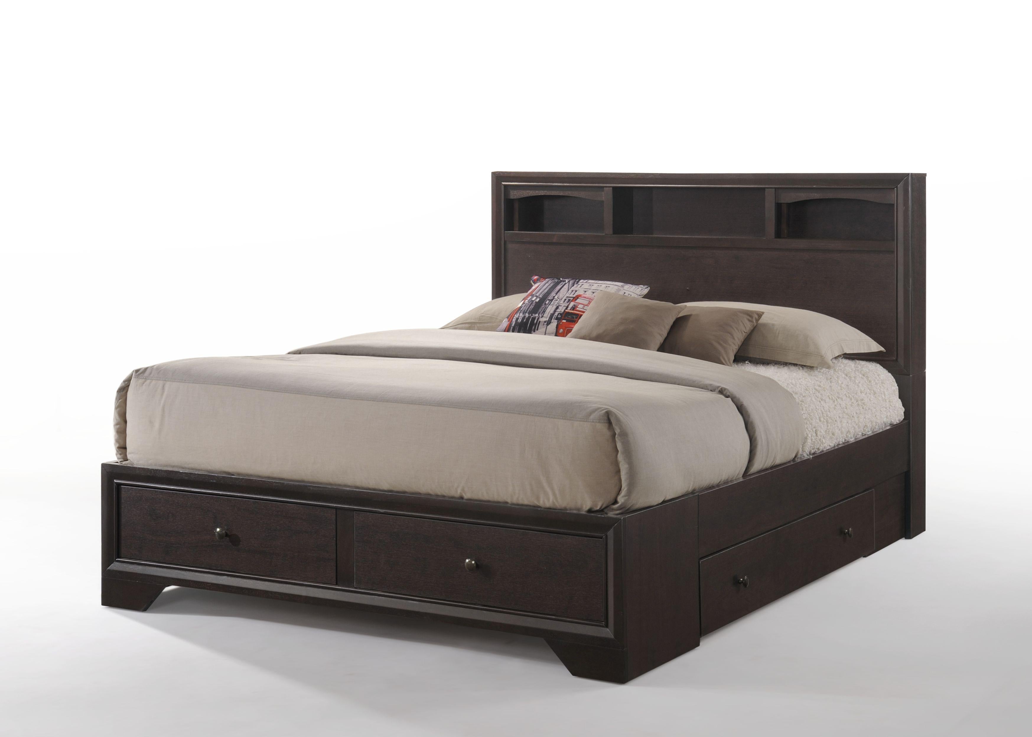 Madison II Espresso Eastern King Bed - Ideal Furniture (Fresno,CA)