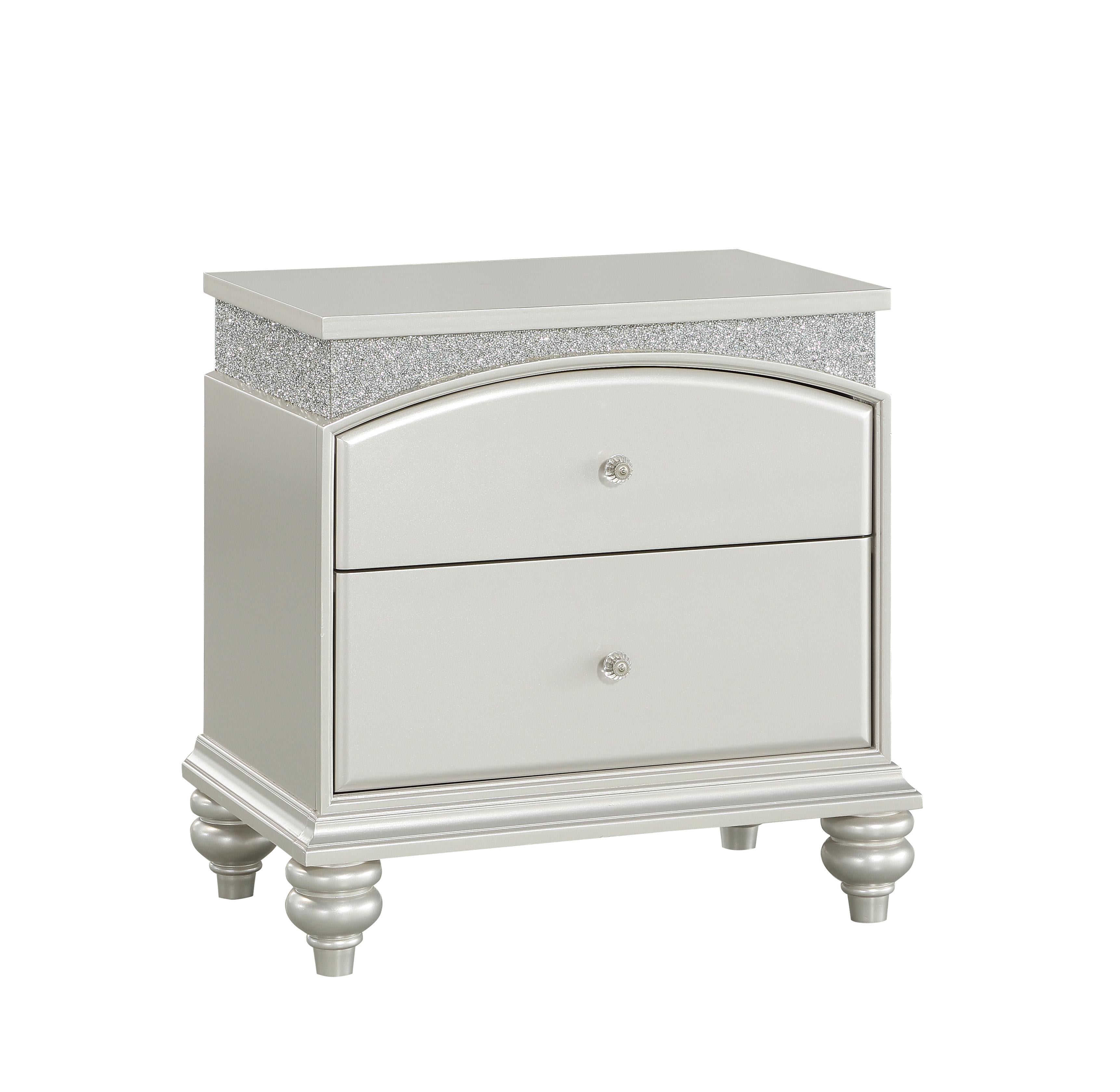 Maverick Platinum Nightstand - Ideal Furniture (Fresno,CA)