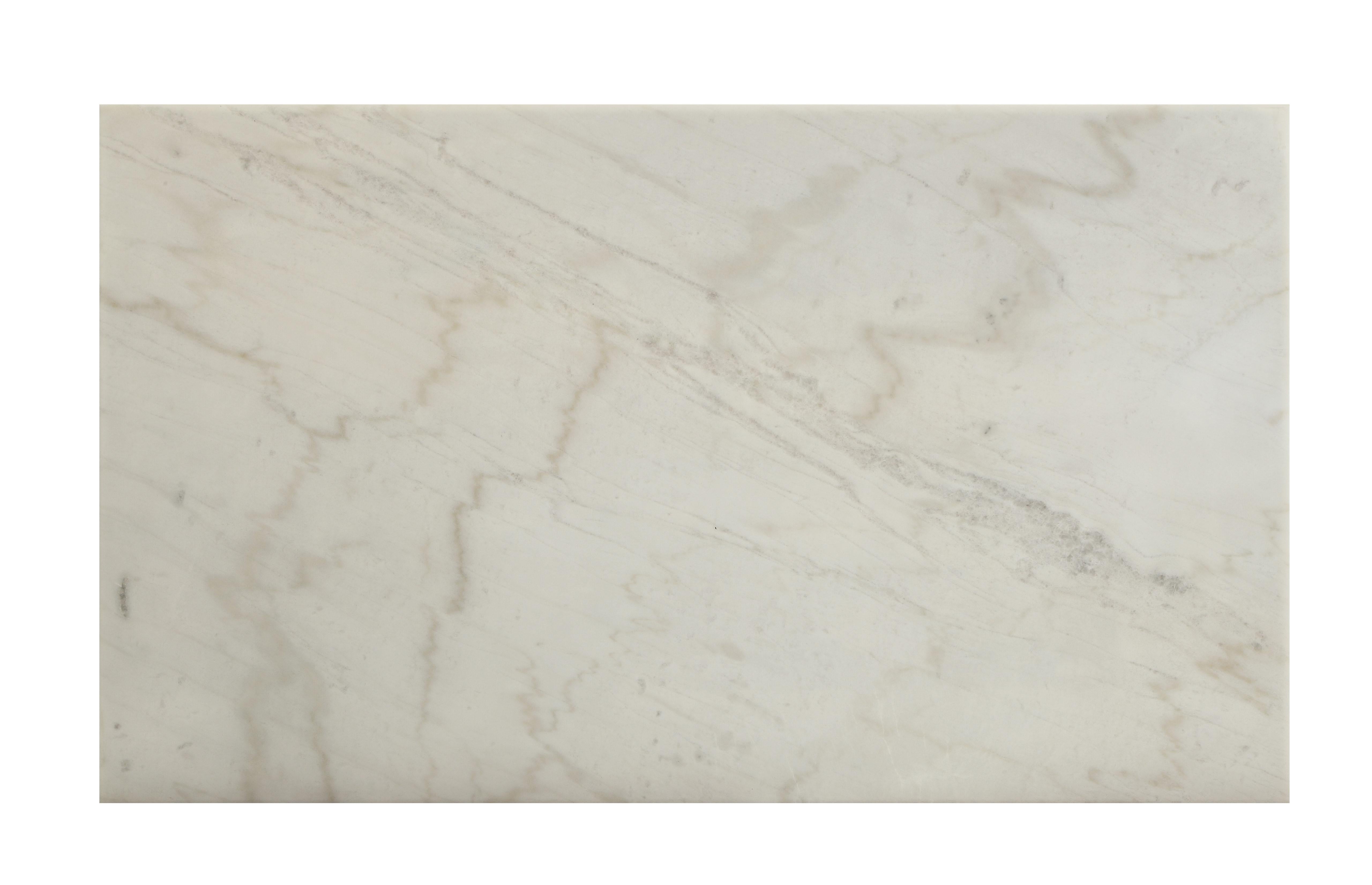Merel White Marble & Gray Oak Dining Table - Ideal Furniture (Fresno,CA)