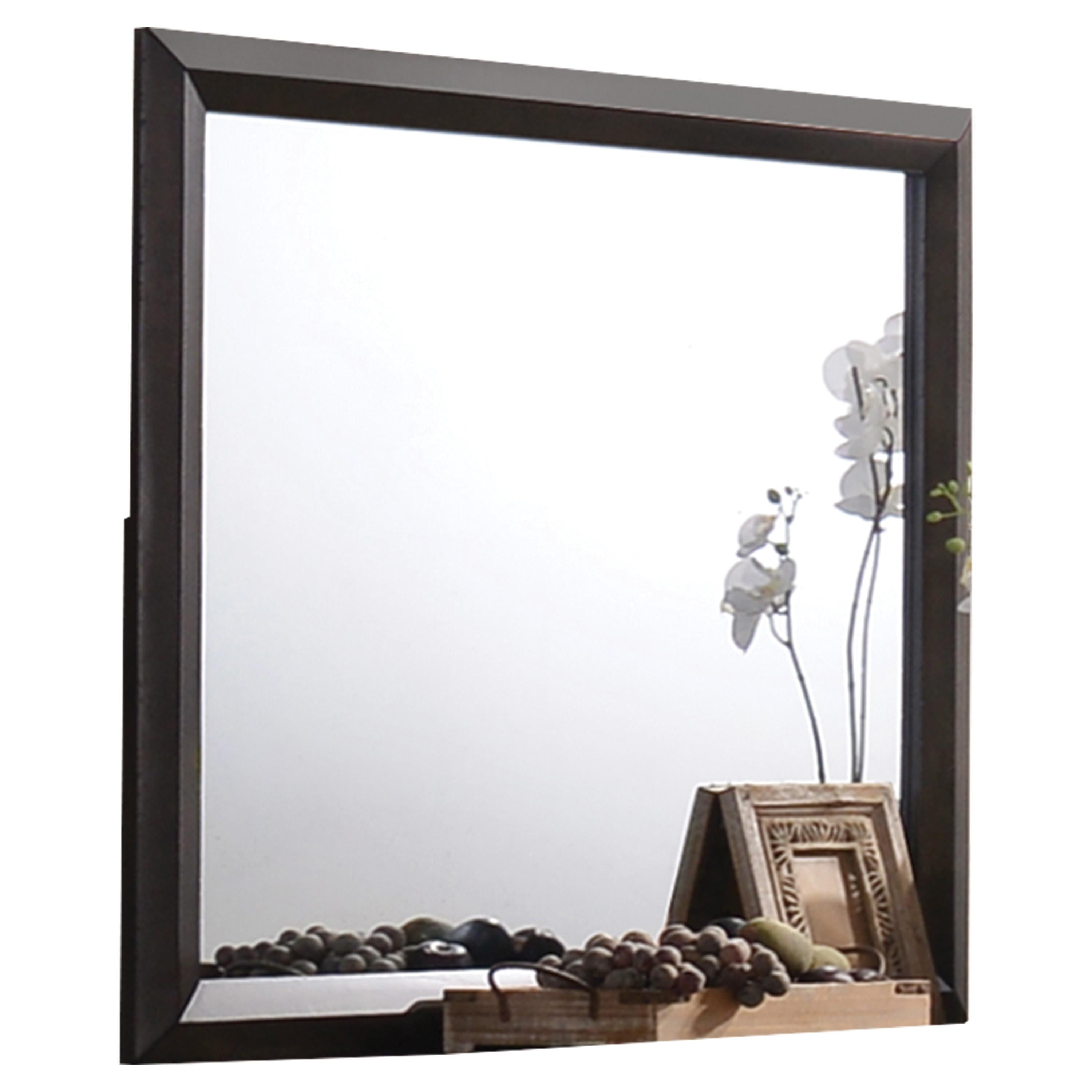 Merveille Espresso Mirror - Ideal Furniture (Fresno,CA)