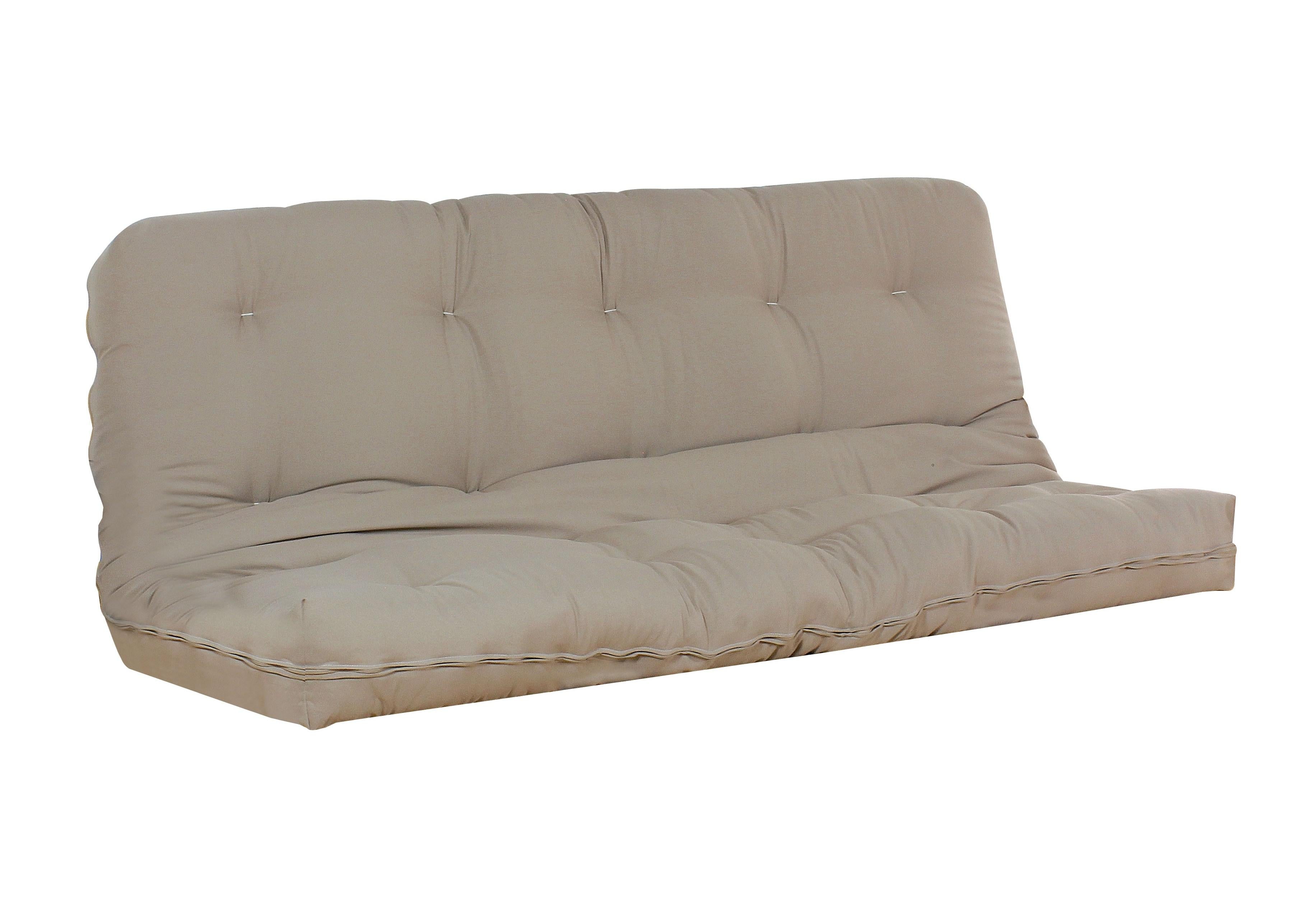 Nabila Khaki Full Futon Mattress, 8"H - Ideal Furniture (Fresno,CA)