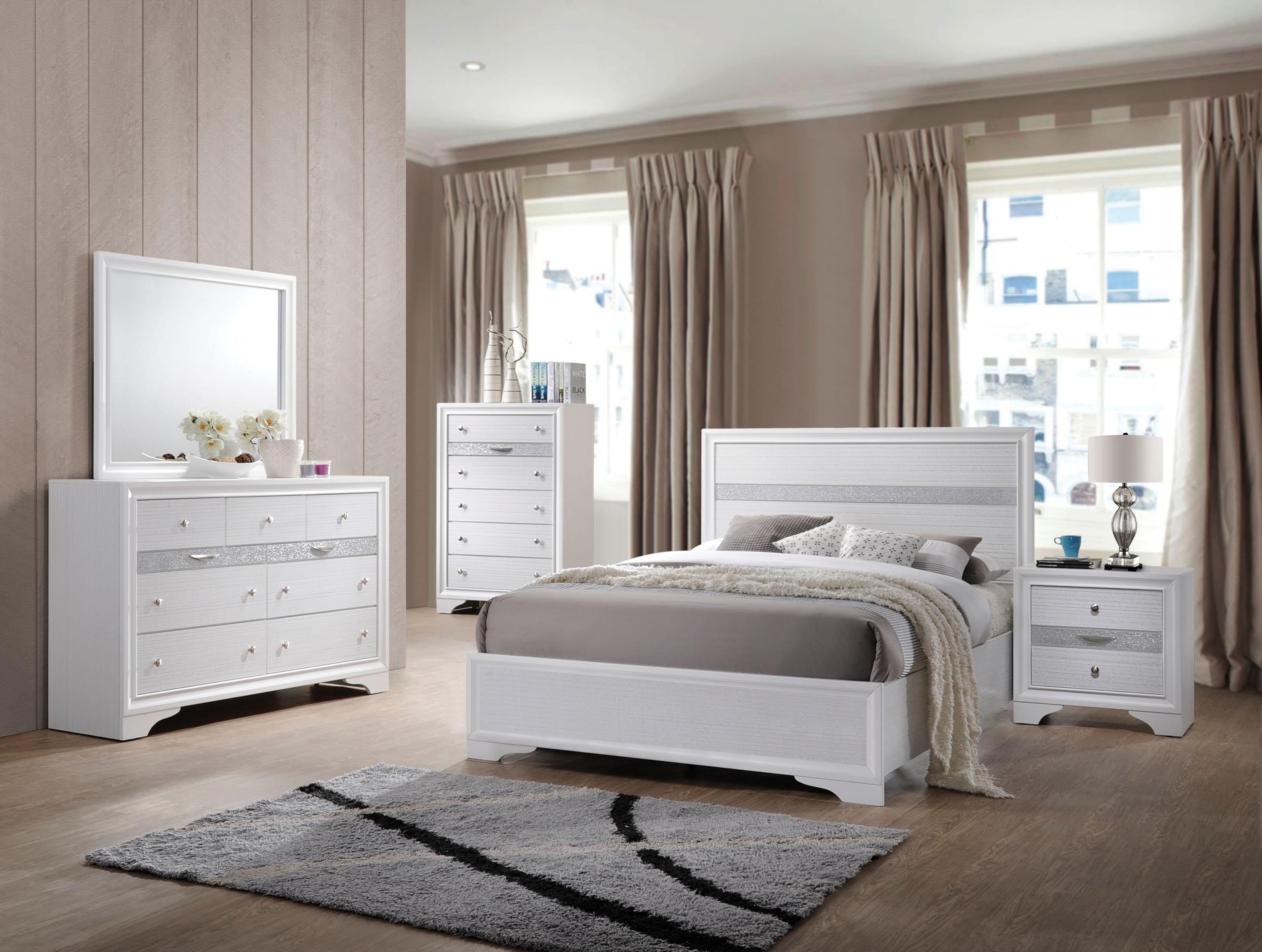 Naima White Twin Bed - Ideal Furniture (Fresno,CA)