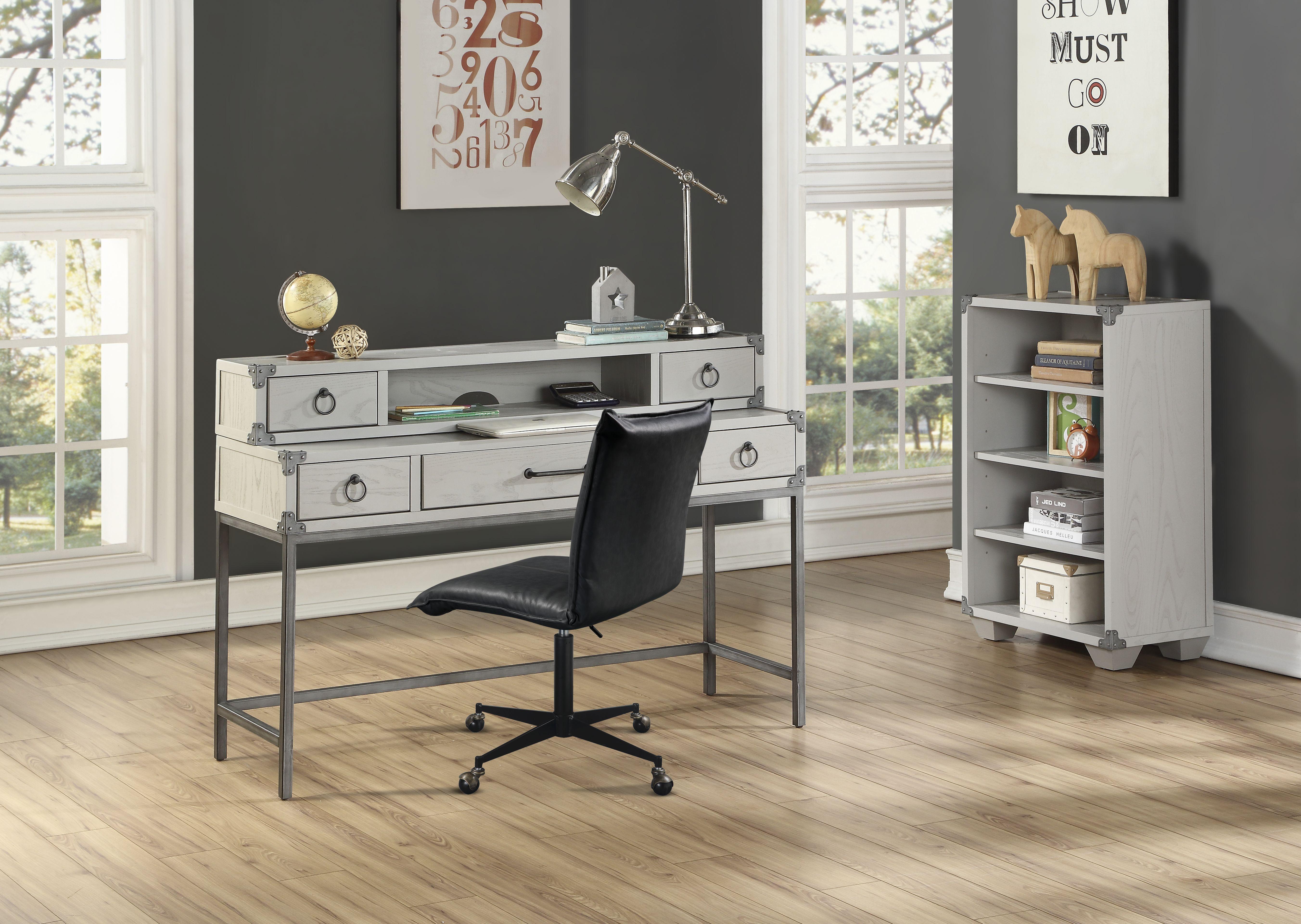 Orchest Gray Desk - Ideal Furniture (Fresno,CA)