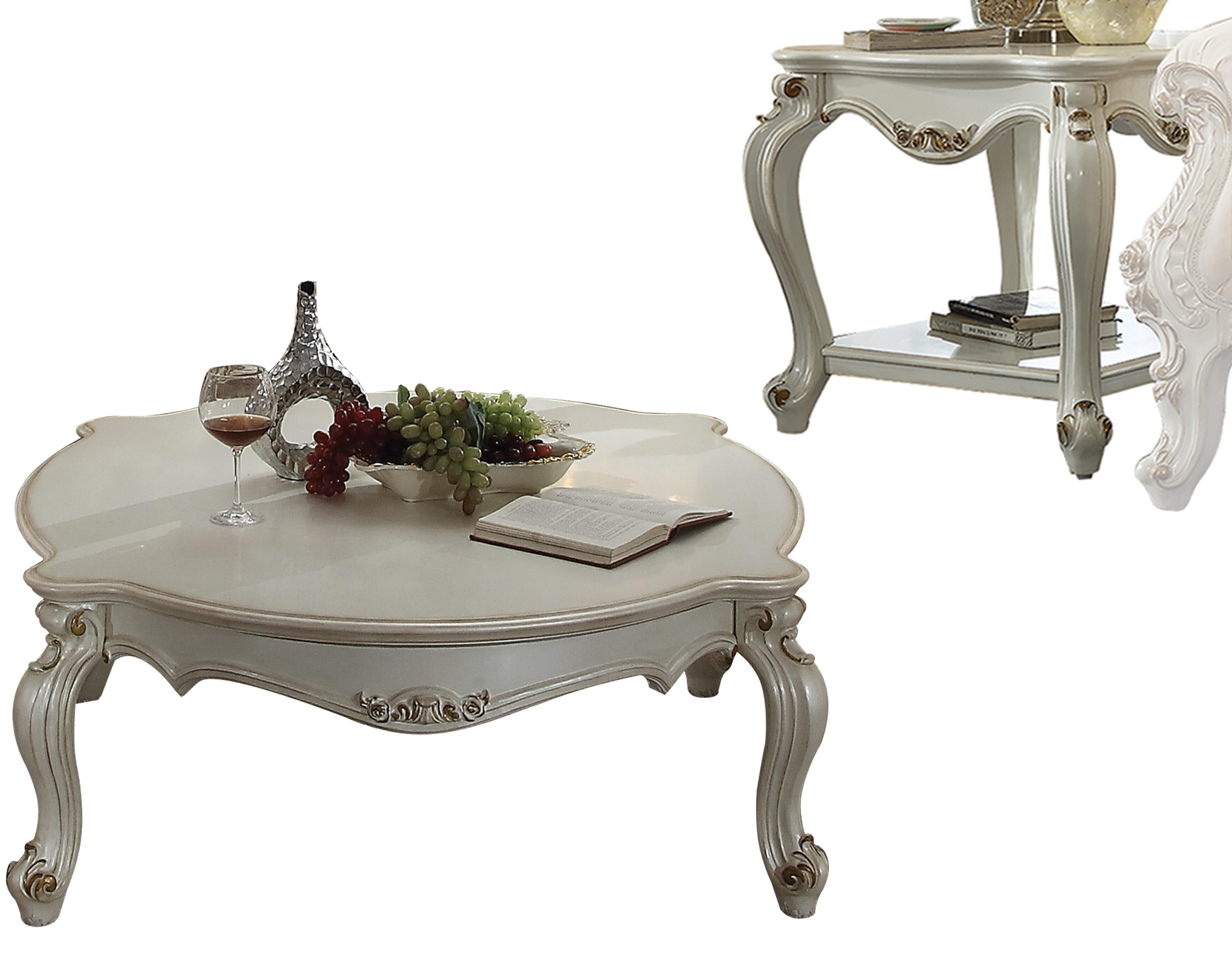 Picardy Antique Pearl Coffee Table - Ideal Furniture (Fresno,CA)