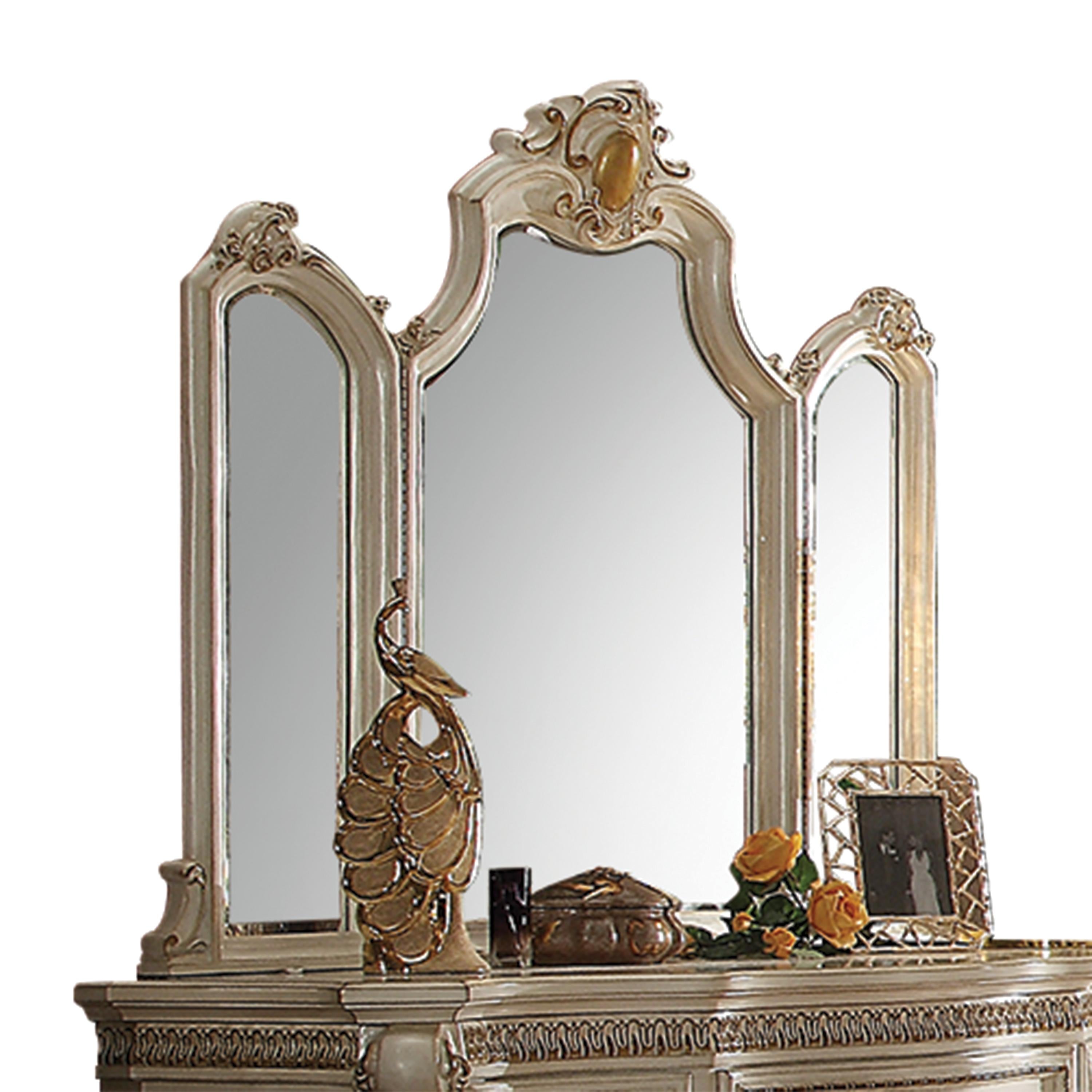 Picardy Antique Pearl Mirror - Ideal Furniture (Fresno,CA)