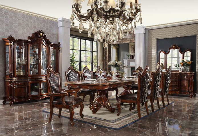 Picardy Cherry Oak Dining Table - Ideal Furniture (Fresno,CA)