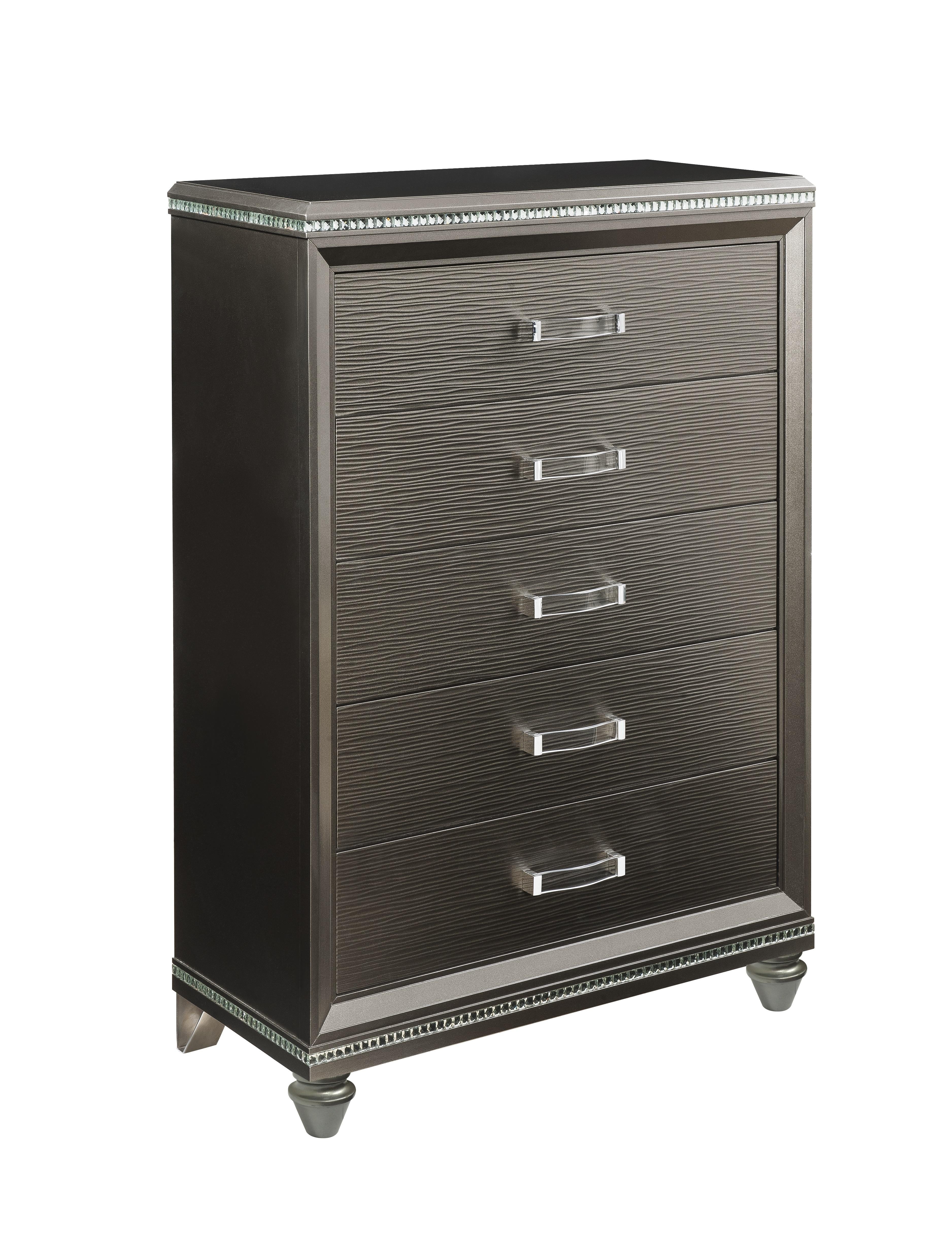 Sadie Dark Champagne Chest - Ideal Furniture (Fresno,CA)