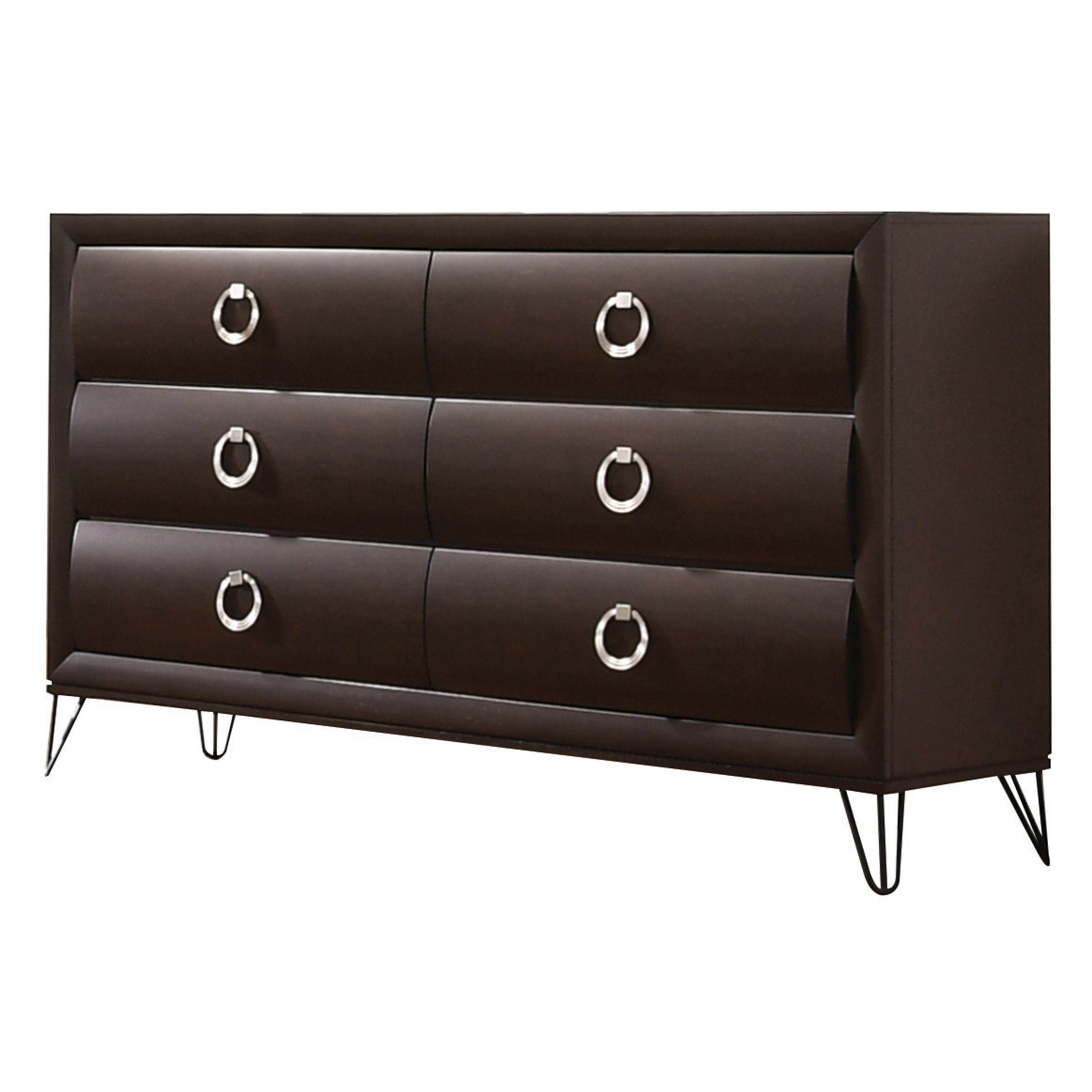 Tablita Dark Merlot Dresser - Ideal Furniture (Fresno,CA)