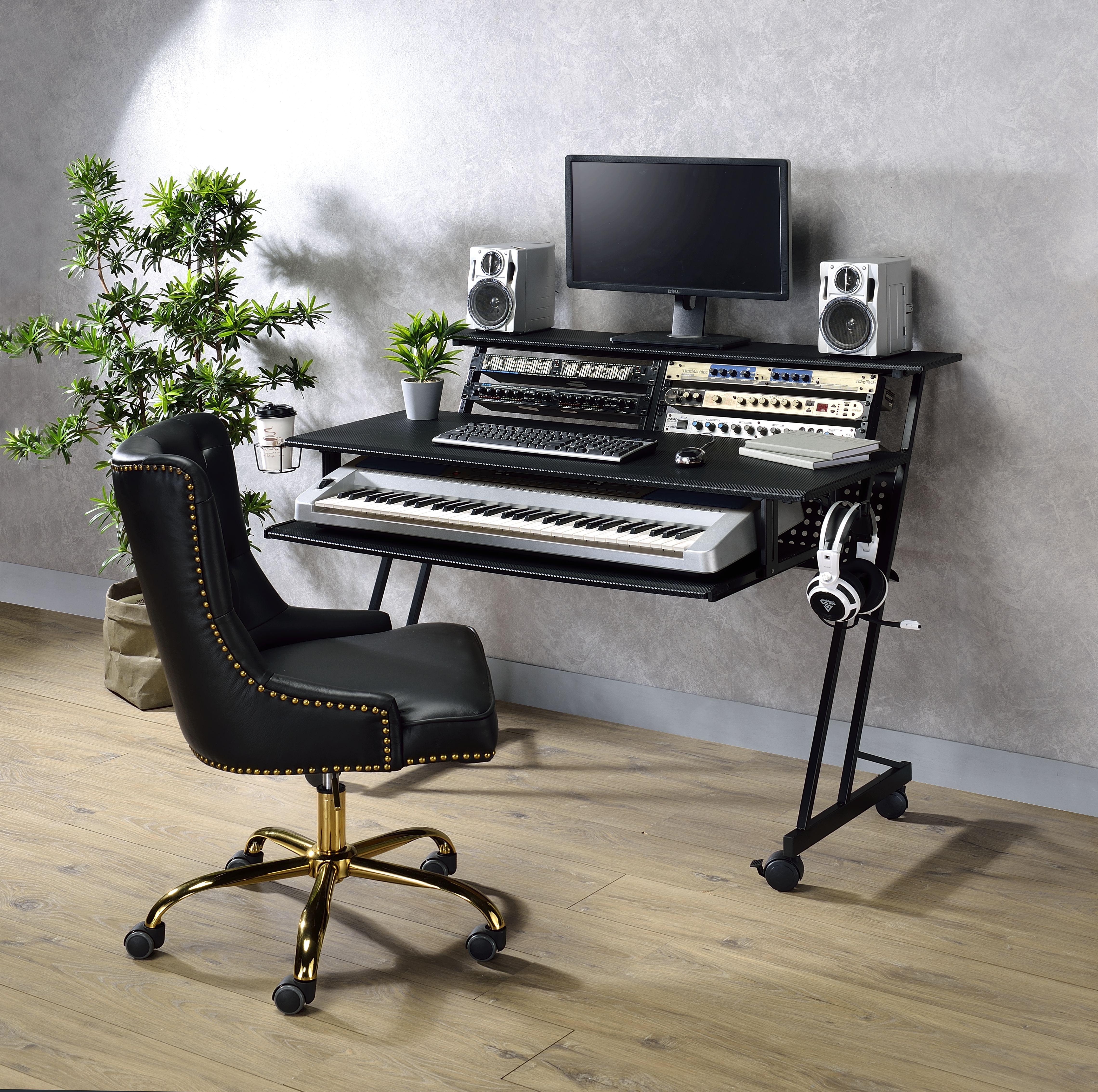 Suitor Black Computer Desk - Ideal Furniture (Fresno,CA)