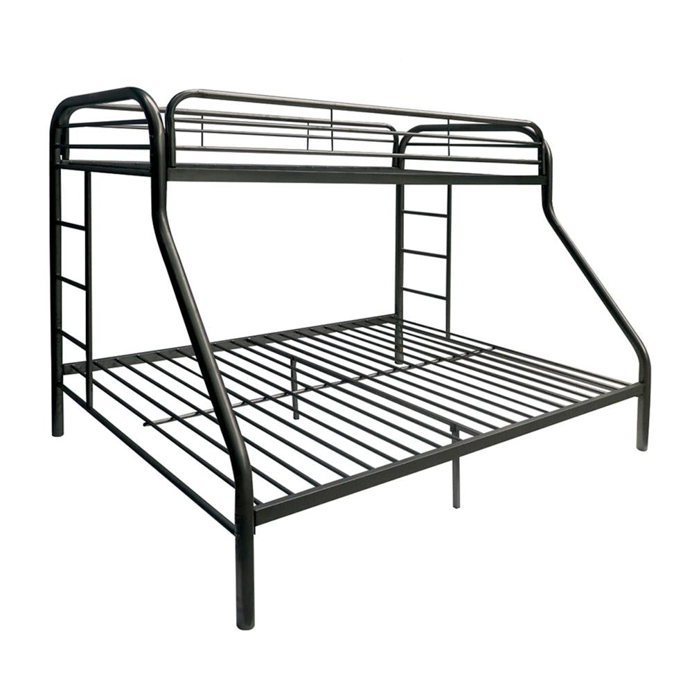 Tritan Black Bunk Bed (Twin XL/Queen) - Ideal Furniture (Fresno,CA)