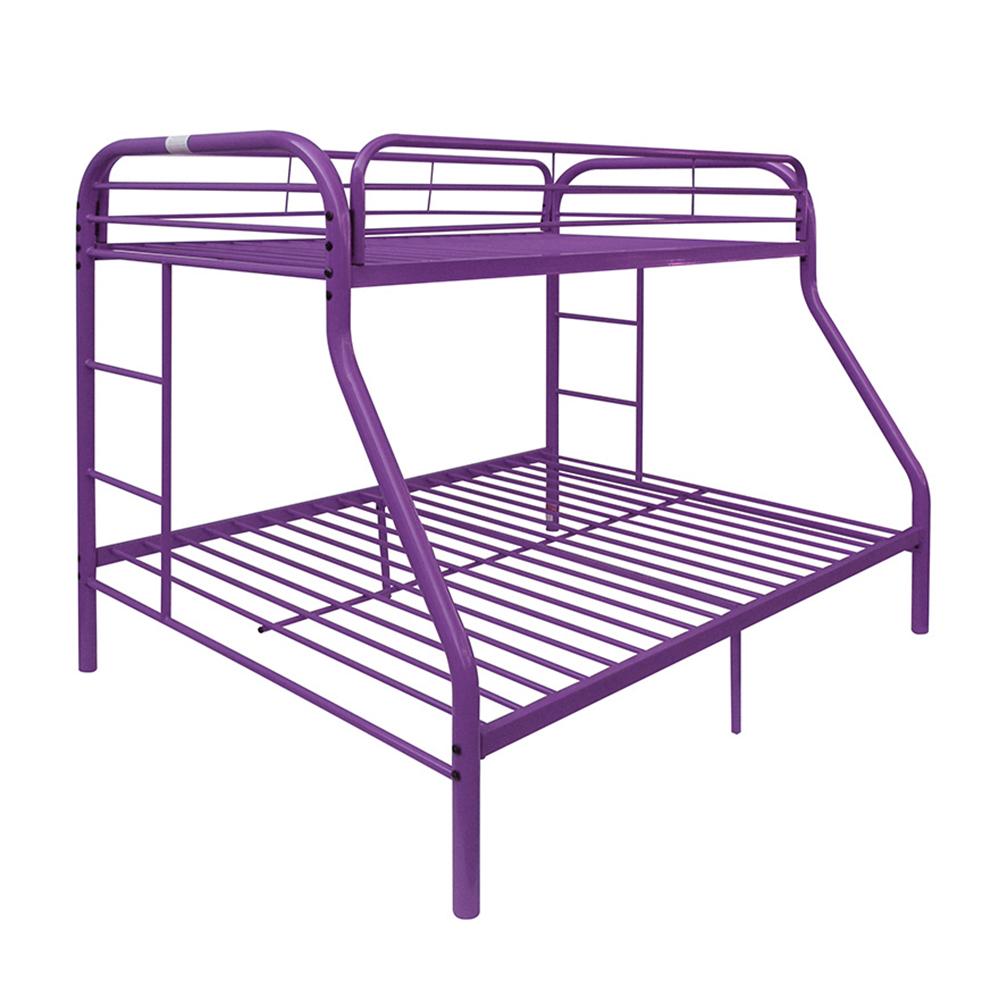 Tritan Purple Bunk Bed (Twin/Full) - Ideal Furniture (Fresno,CA)