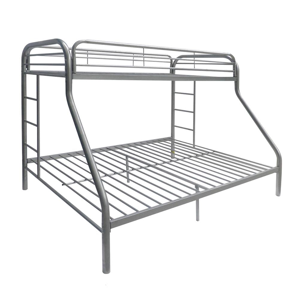 Tritan Silver Bunk Bed (Twin/Full) - Ideal Furniture (Fresno,CA)