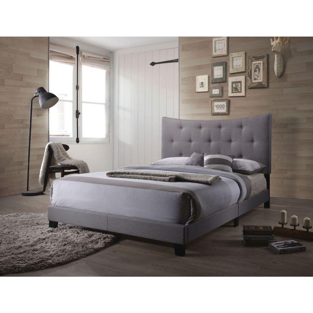 Venacha - Queen Bed - Gray, Dark - 85" - Ideal Furniture (Fresno,CA)