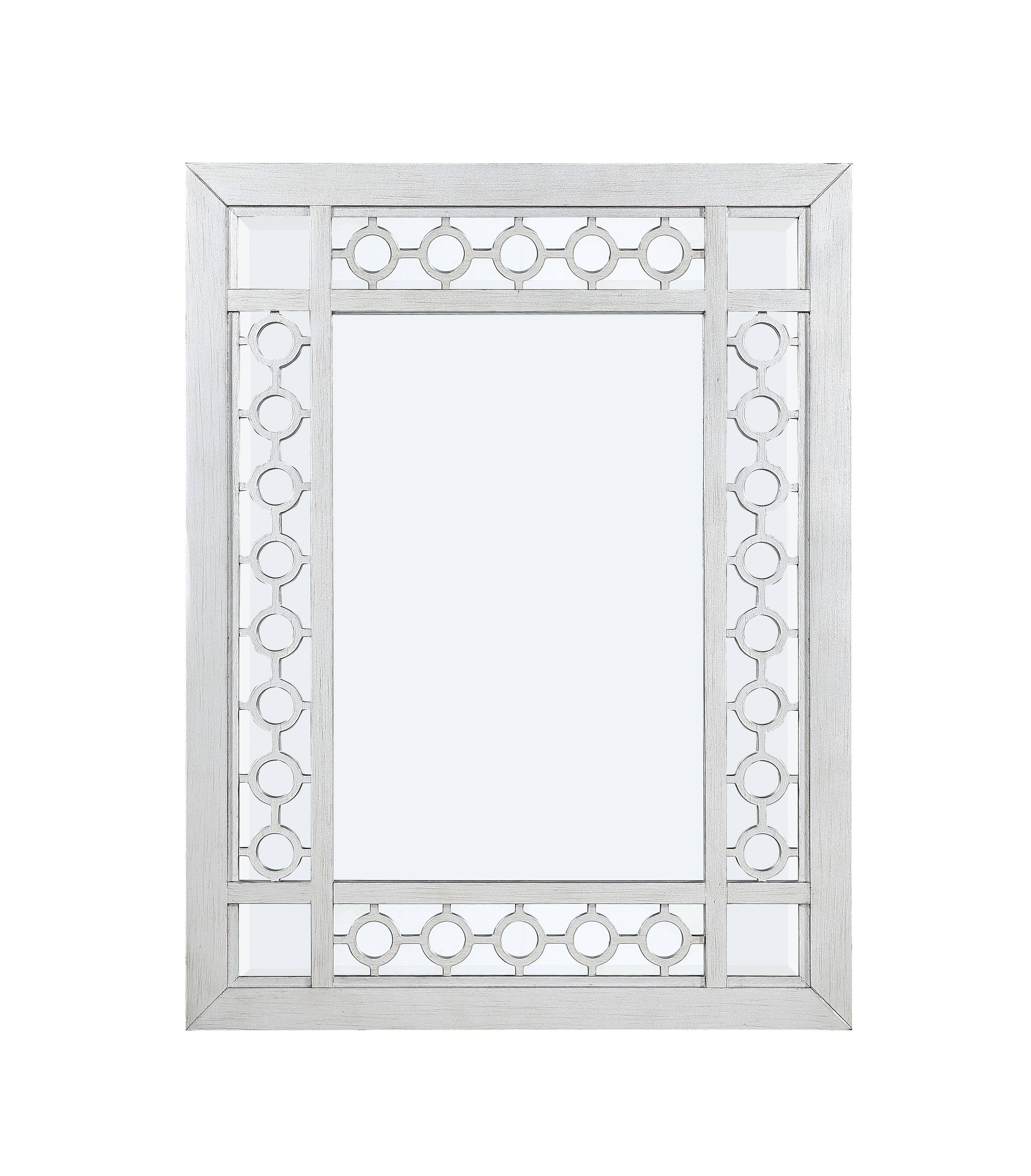 Varian Mirrored & Antique Platinum Mirror - Ideal Furniture (Fresno,CA)