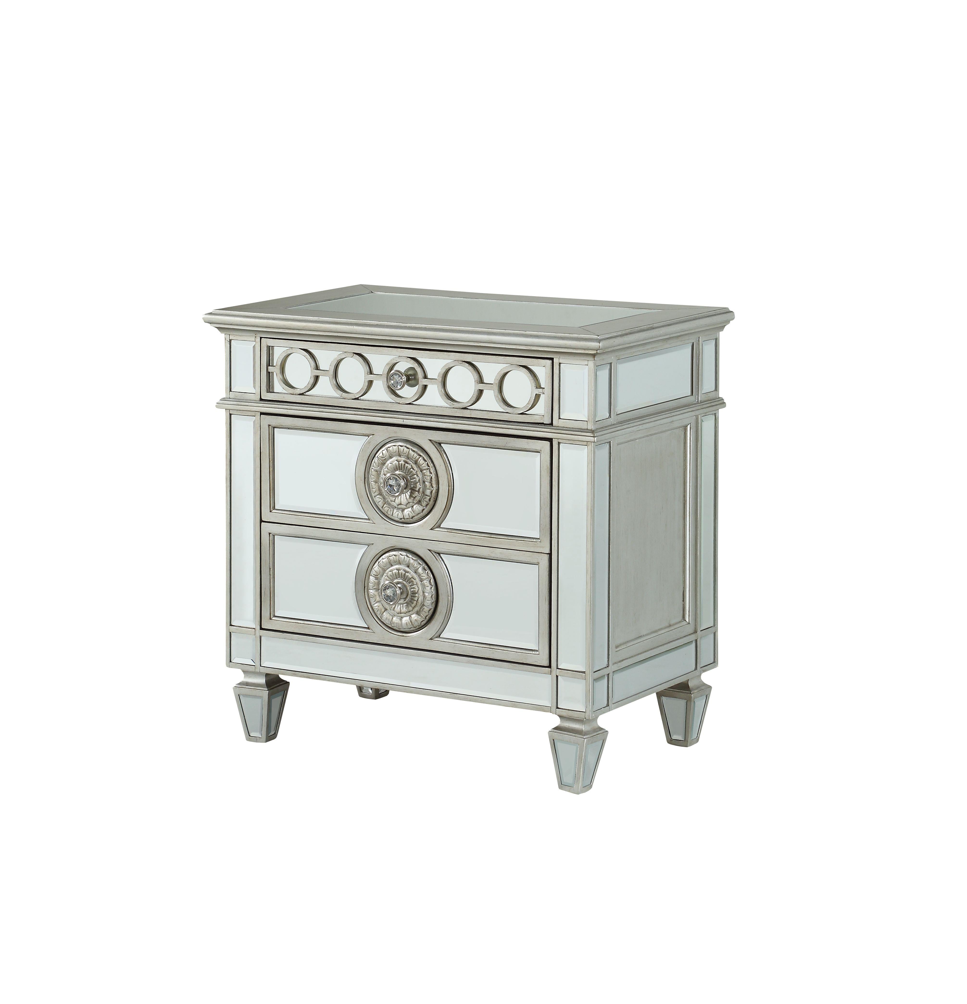 Varian Mirrored Nightstand - Ideal Furniture (Fresno,CA)