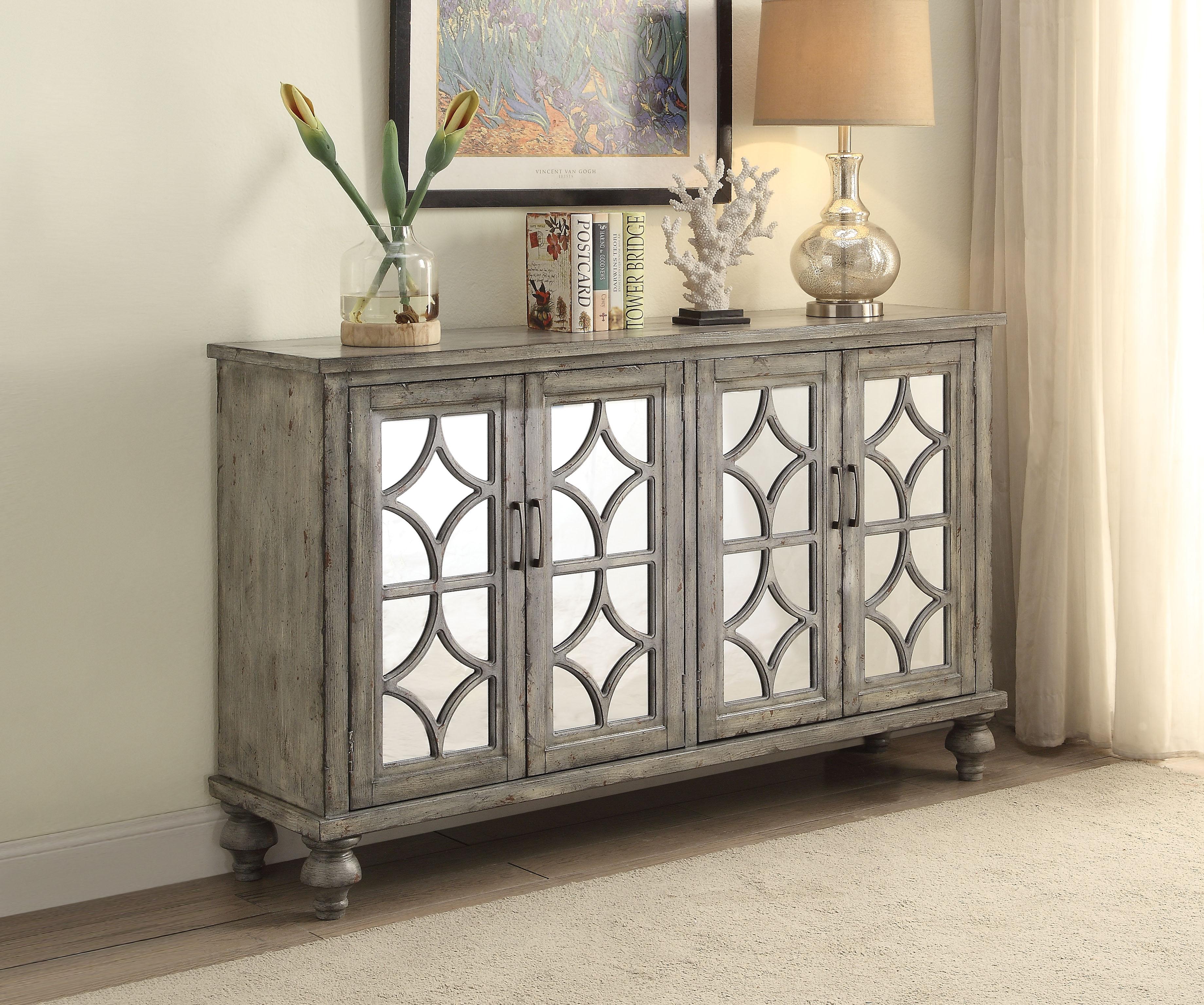 Velika Weathered Gray Console Table - Ideal Furniture (Fresno,CA)