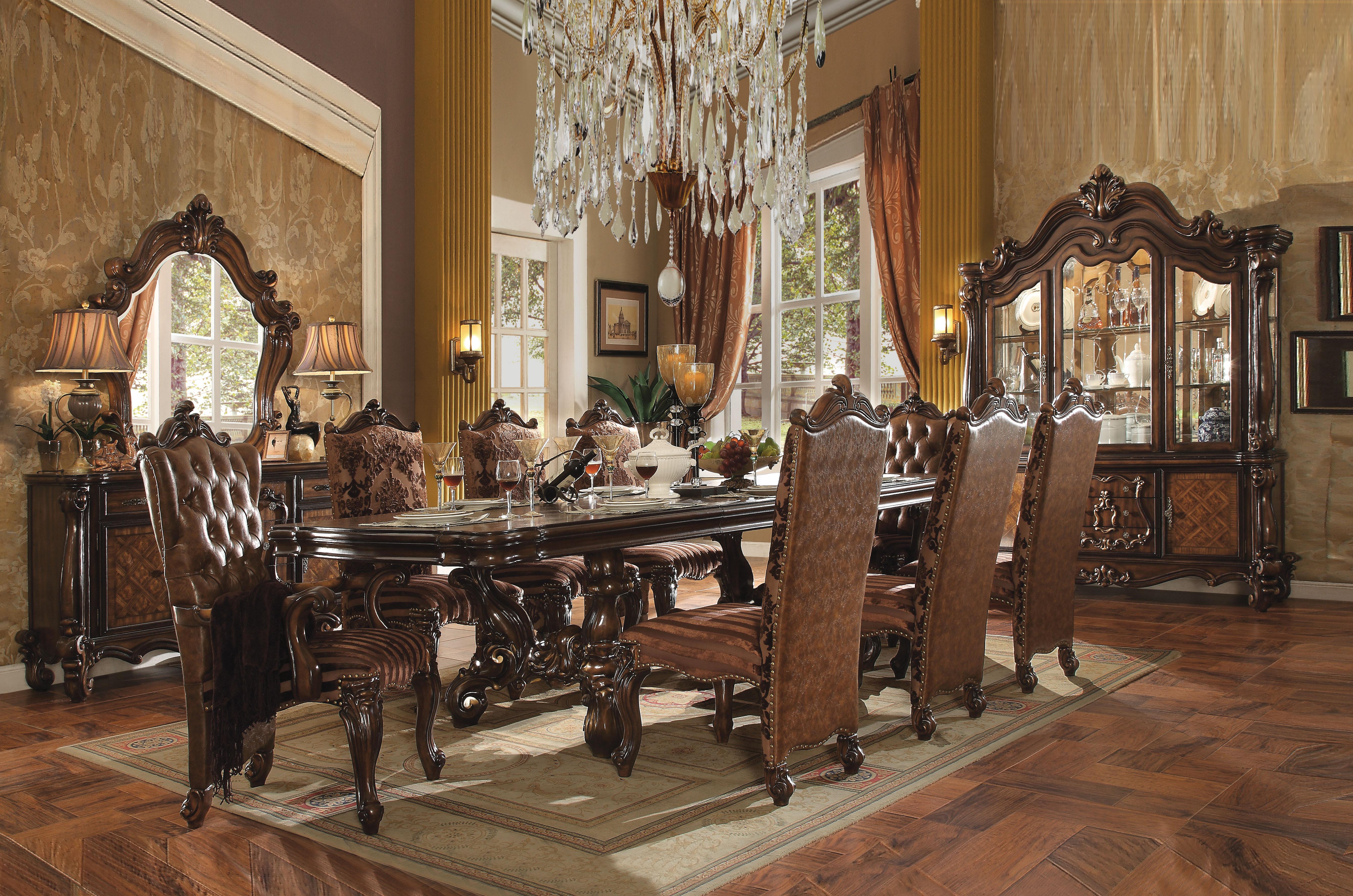 Versailles Cherry Oak Dining Table - Ideal Furniture (Fresno,CA)