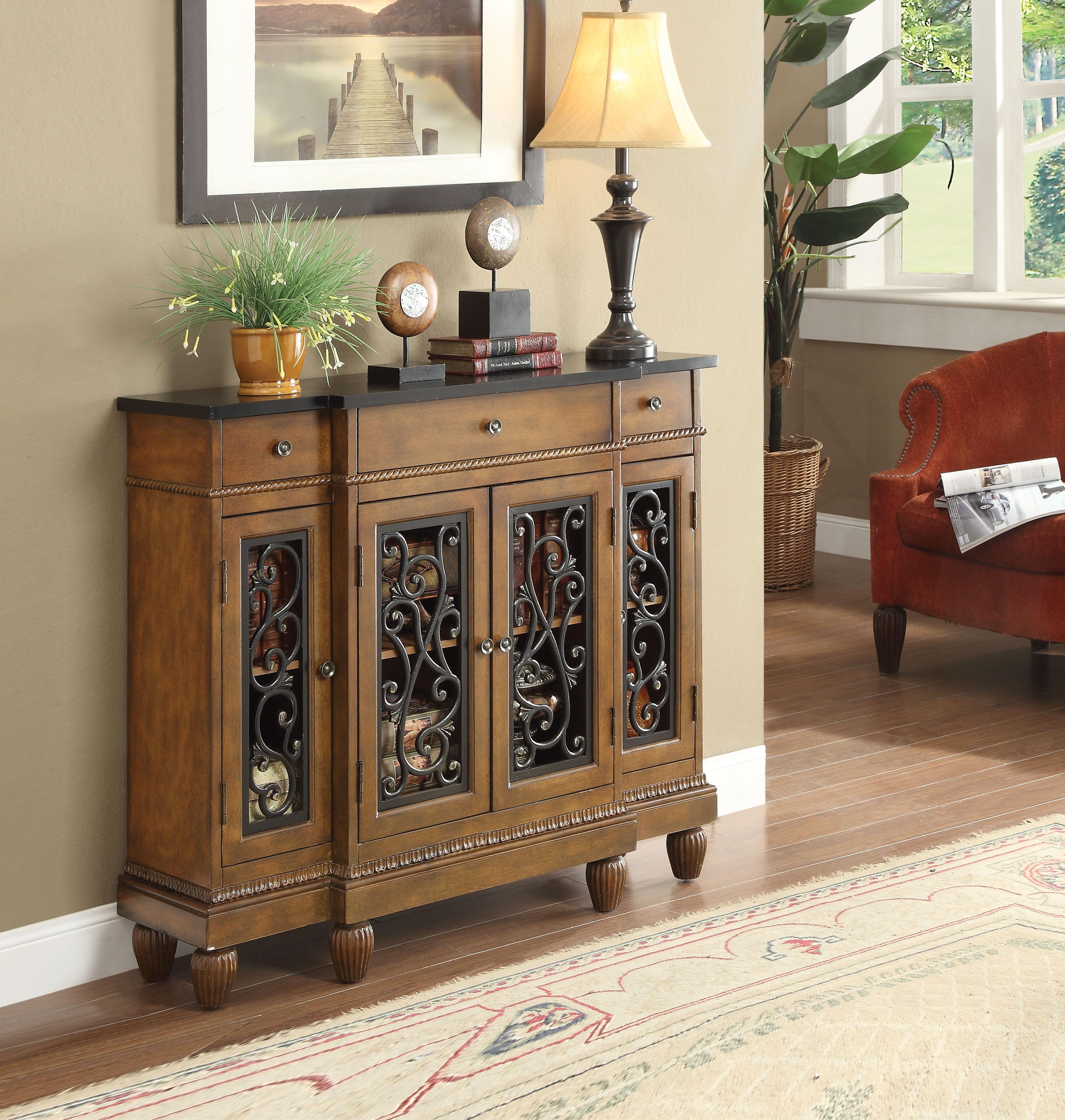 Vidi Oak Console Table - Ideal Furniture (Fresno,CA)