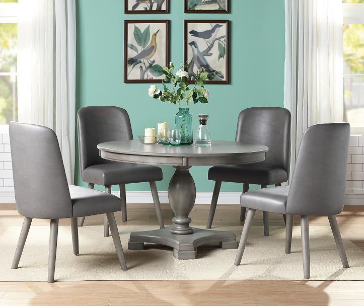 Waylon Gray Oak Dining Table - Ideal Furniture (Fresno,CA)
