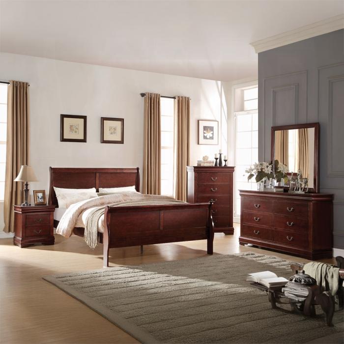 Louis Philippe Cherry Dresser - Ideal Furniture (Fresno,CA)