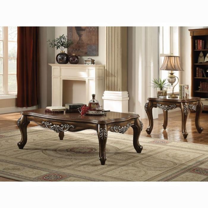 Latisha Antique Oak Coffee Table - Ideal Furniture (Fresno,CA)