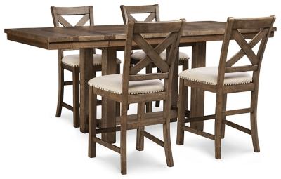 Moriville Counter Height Dining Set - Ideal Furniture (Fresno,CA)