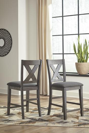 Caitbrook Counter Height Upholstered Bar Stool - Ideal Furniture (Fresno,CA)