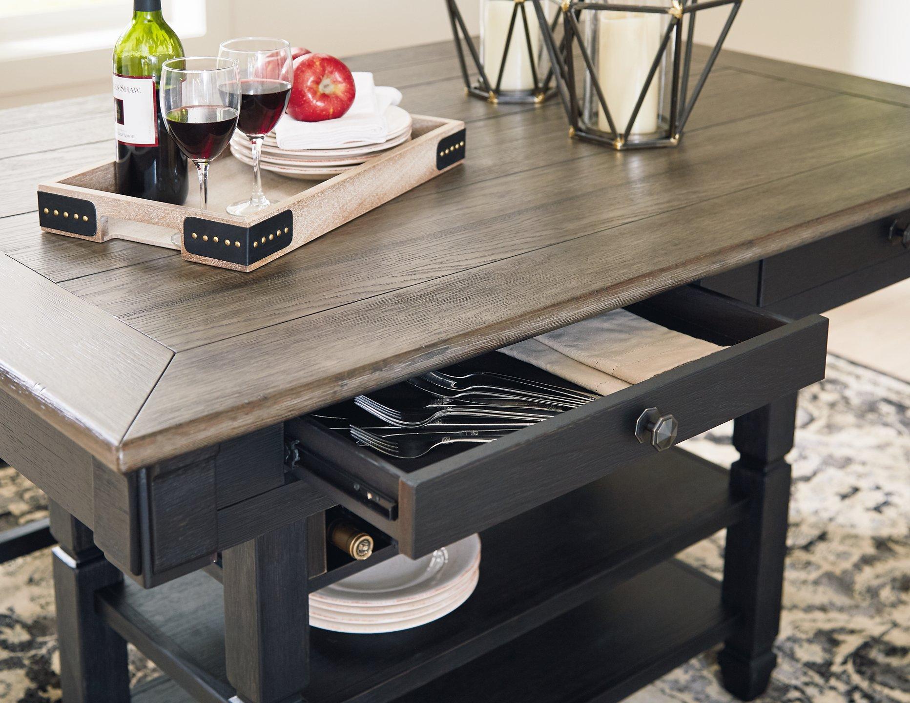 Tyler Creek Counter Height Dining Set - Ideal Furniture (Fresno,CA)