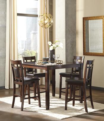 Bennox Counter Height Dining Table and Bar Stools (Set of 5) - Ideal Furniture (Fresno,CA)