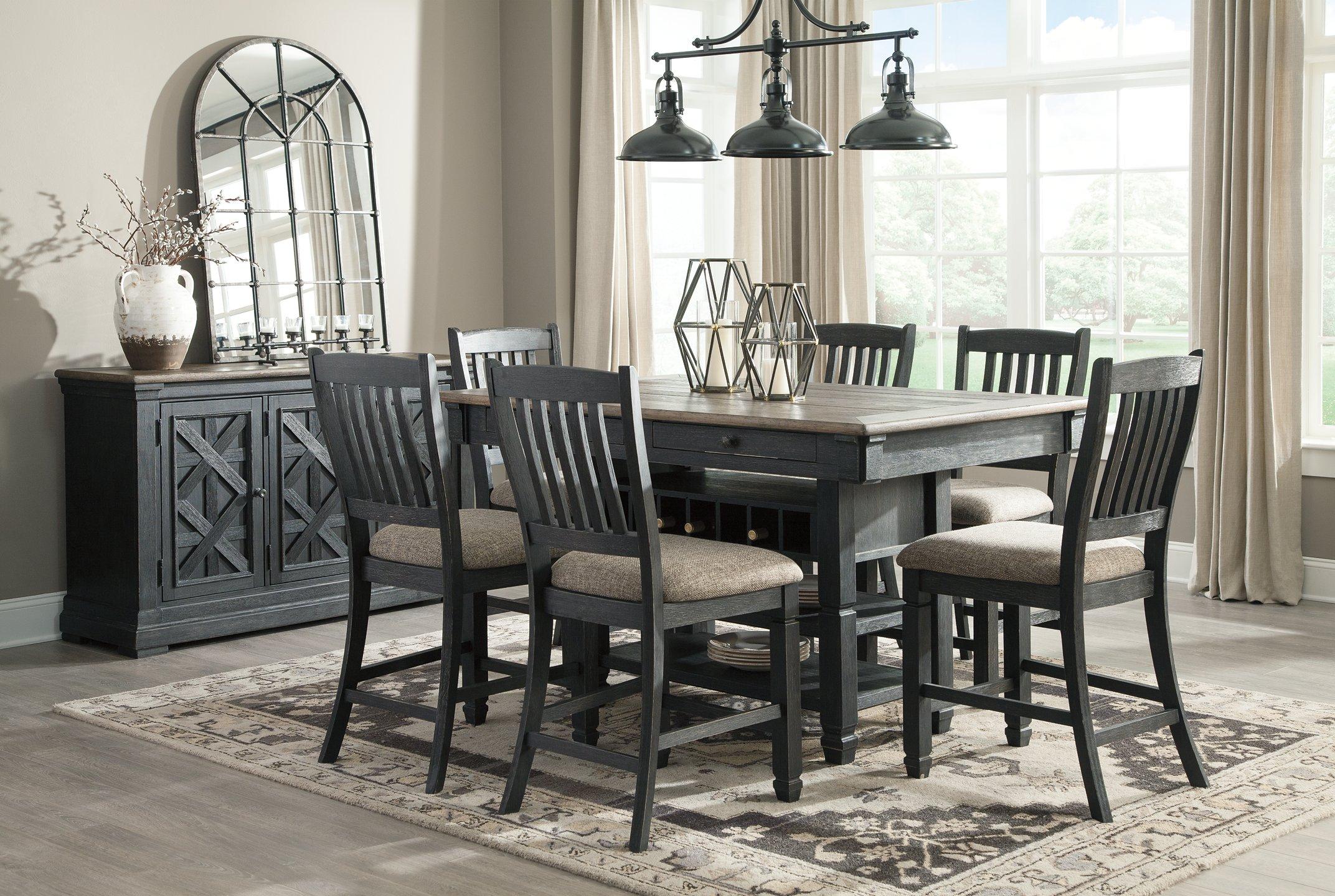 Tyler Creek Counter Height Dining Set - Ideal Furniture (Fresno,CA)