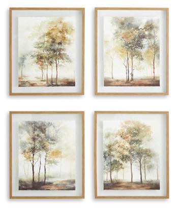 Bryneford Wall Art (Set of 4) - Ideal Furniture (Fresno,CA)