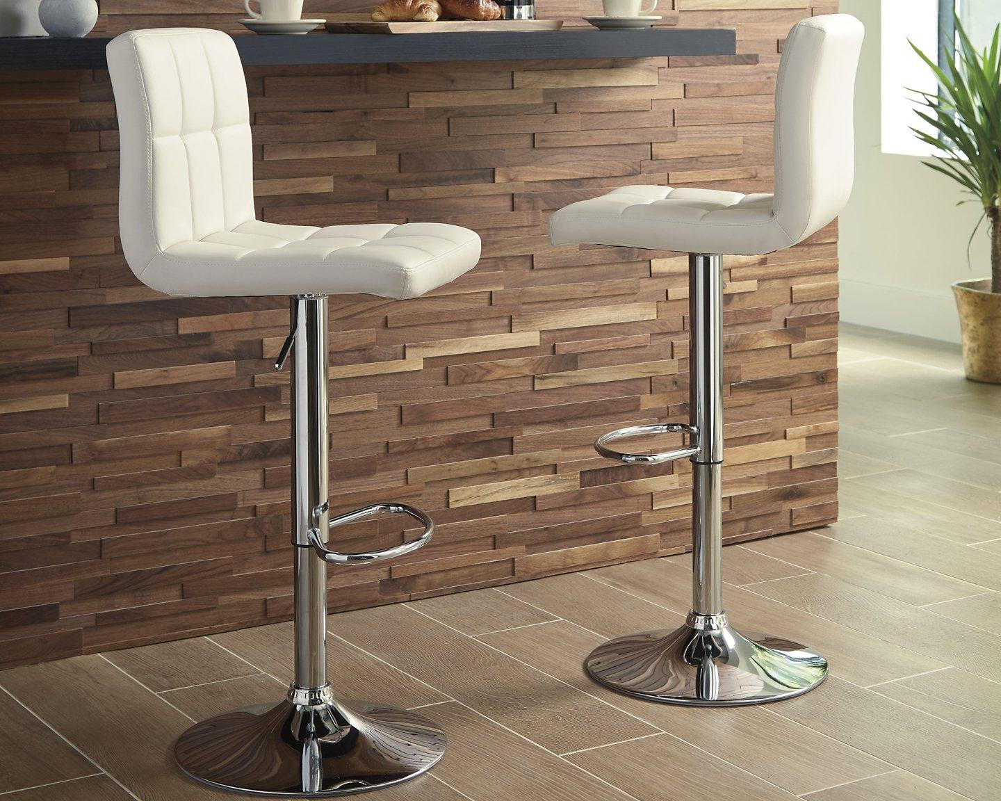 Bellatier Adjustable Height Bar Stool - Ideal Furniture (Fresno,CA)