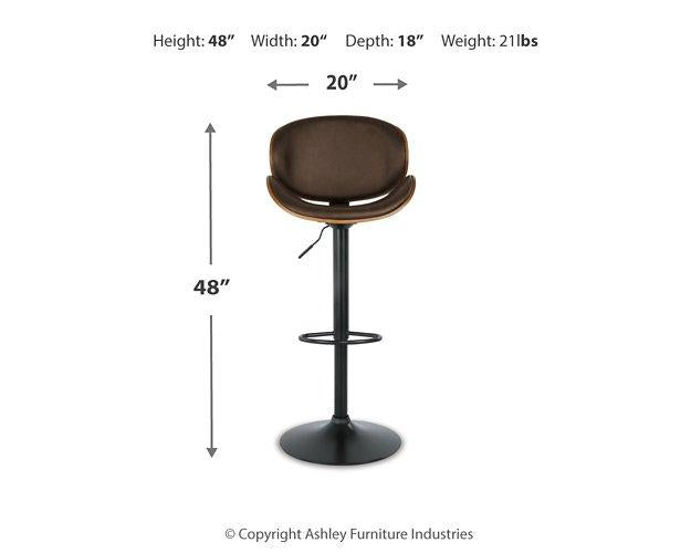 Bellatier Adjustable Height Bar Stool - Ideal Furniture (Fresno,CA)