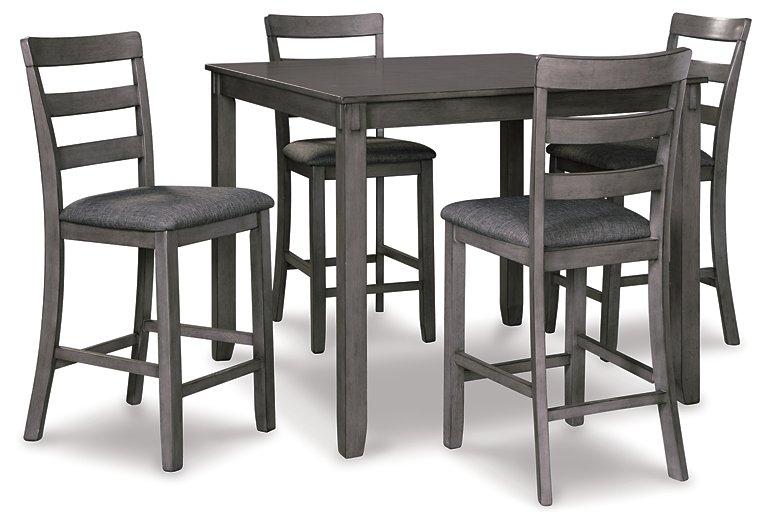 Bridson Counter Height Dining Table and Bar Stools (Set of 5) - Ideal Furniture (Fresno,CA)