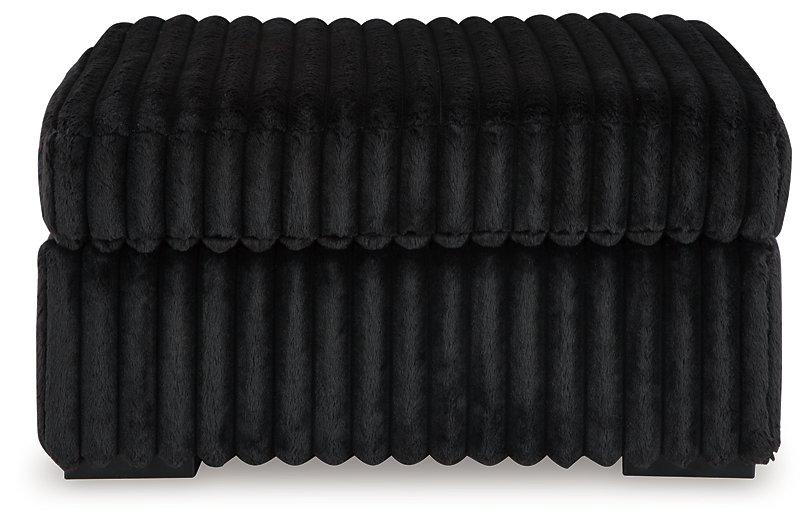 Midnight-Madness Oversized Accent Ottoman - Ideal Furniture (Fresno,CA)