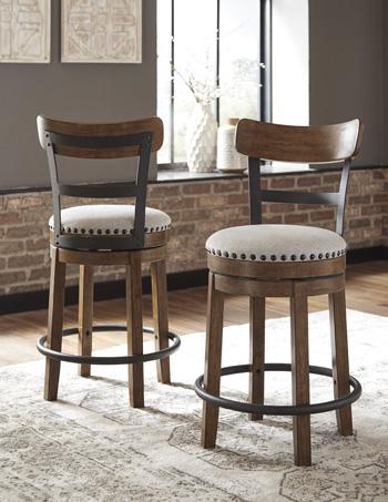 Valebeck Counter Height Bar Stool - Ideal Furniture (Fresno,CA)