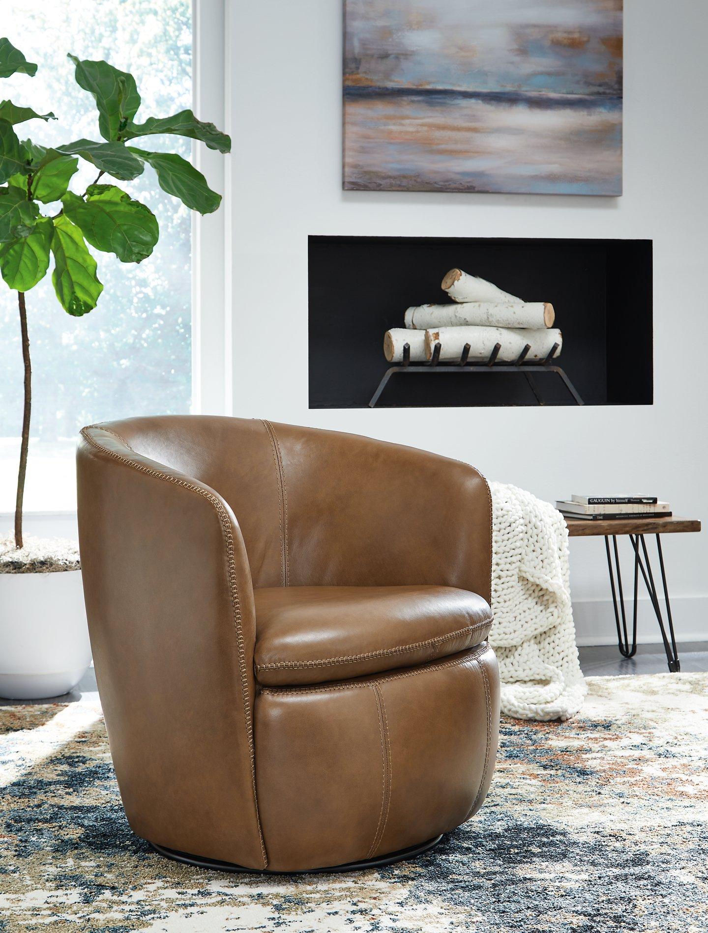 Kierreys Swivel Accent Chair - Ideal Furniture (Fresno,CA)