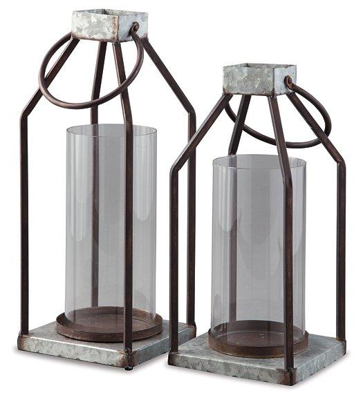 Diedrick Lantern (Set of 2) - Ideal Furniture (Fresno,CA)
