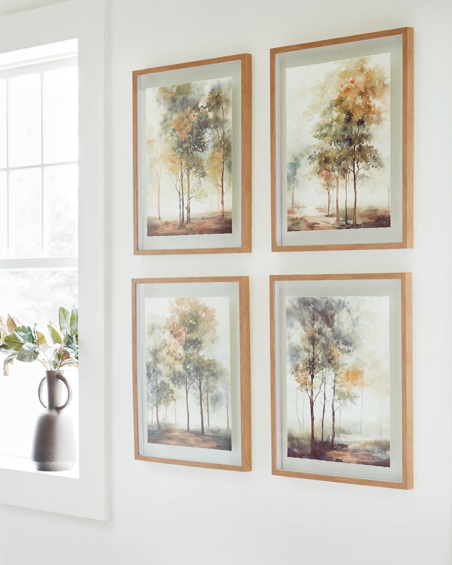 Bryneford Wall Art (Set of 4) - Ideal Furniture (Fresno,CA)