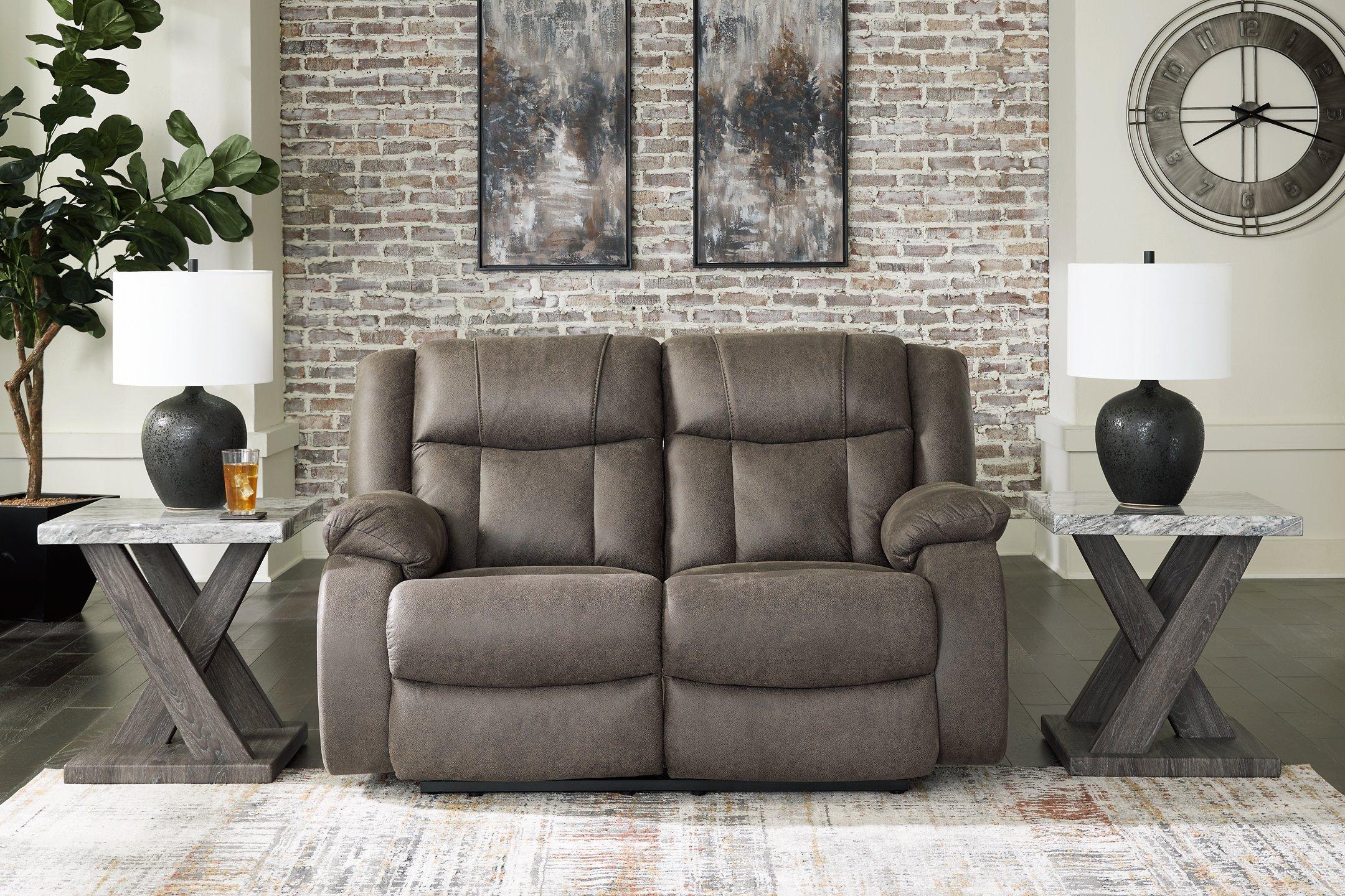 First Base Reclining Loveseat - Ideal Furniture (Fresno,CA)