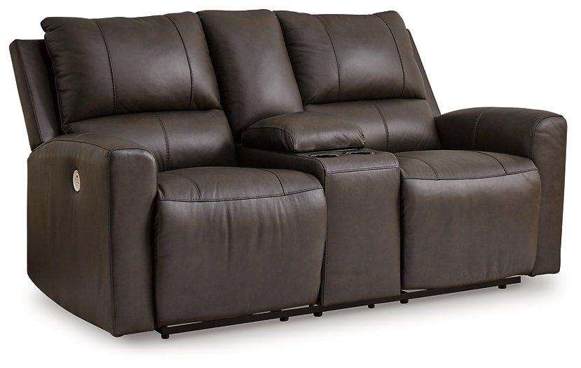Boxmere Power Reclining Loveseat with Console - Ideal Furniture (Fresno,CA)
