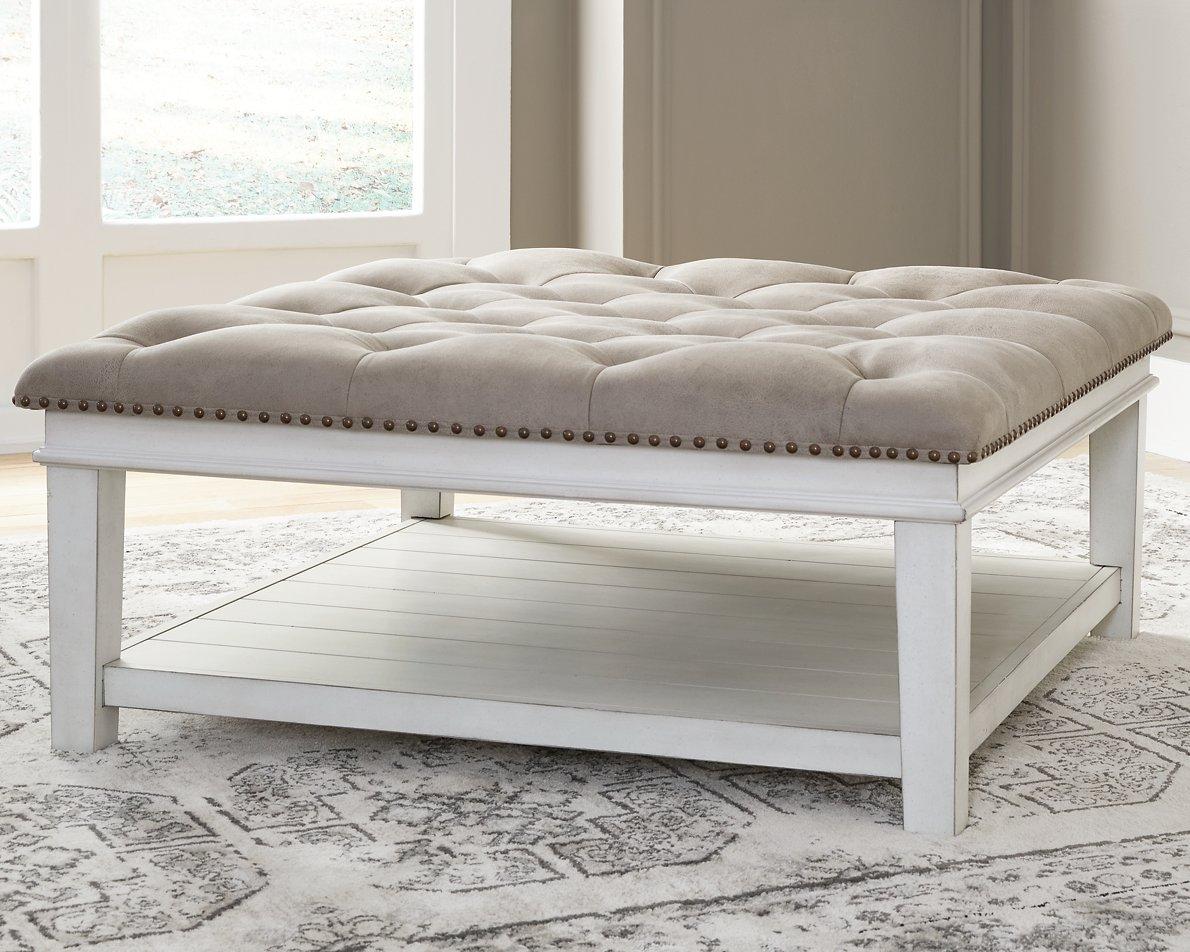 Kanwyn Upholstered Ottoman Coffee Table - Ideal Furniture (Fresno,CA)