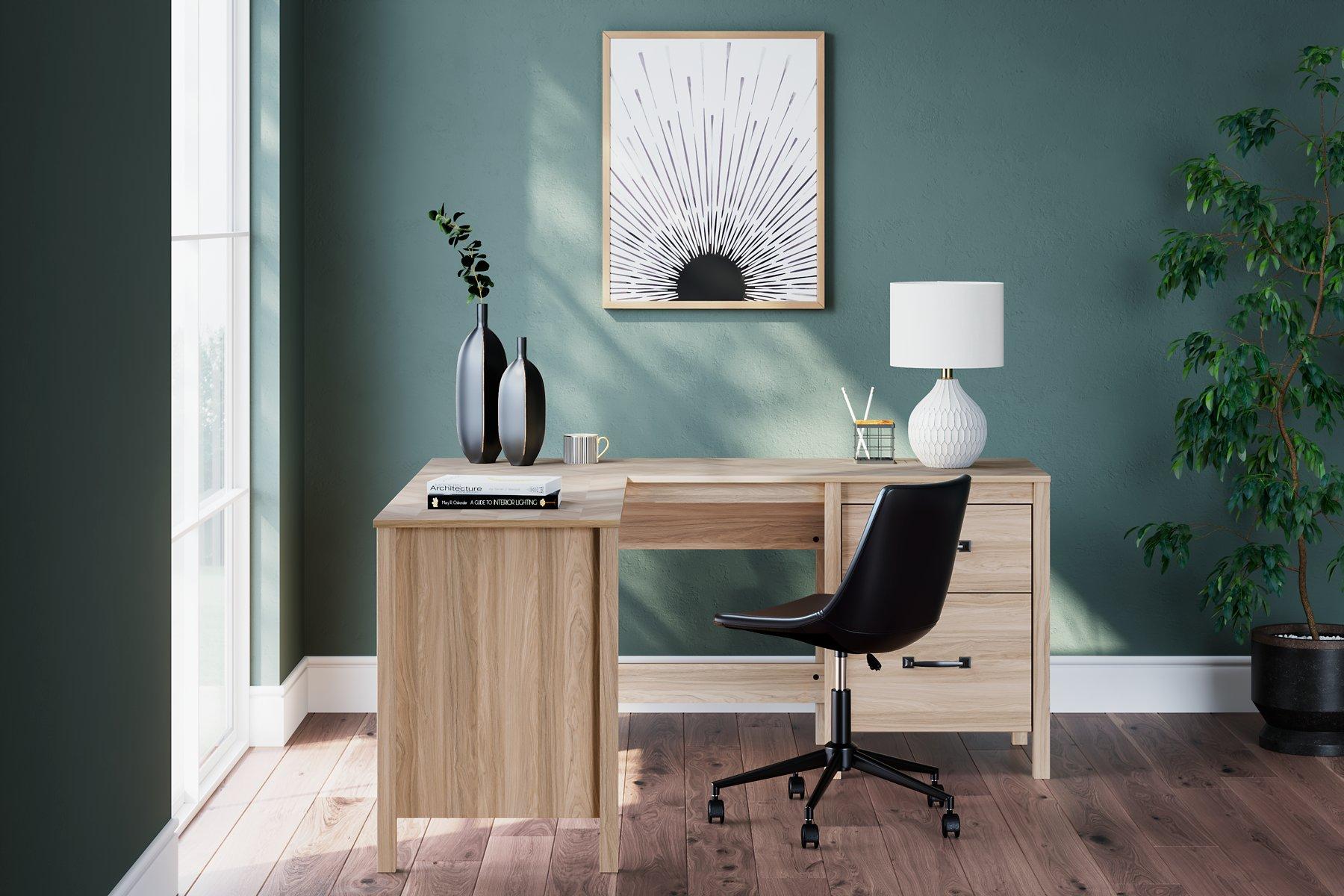 Battelle 60" Home Office Desk with Return - Ideal Furniture (Fresno,CA)