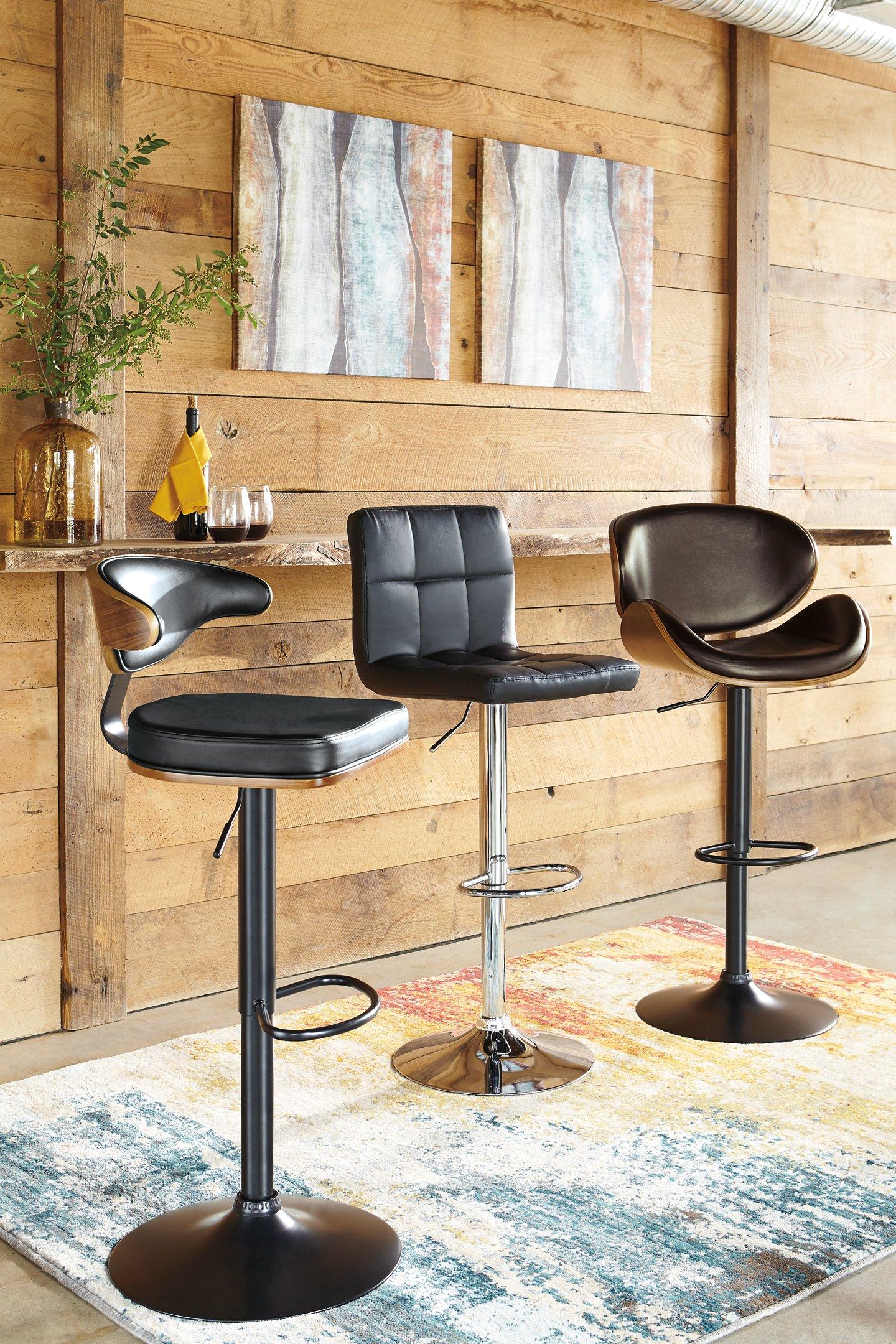 Bellatier Adjustable Height Bar Stool - Ideal Furniture (Fresno,CA)
