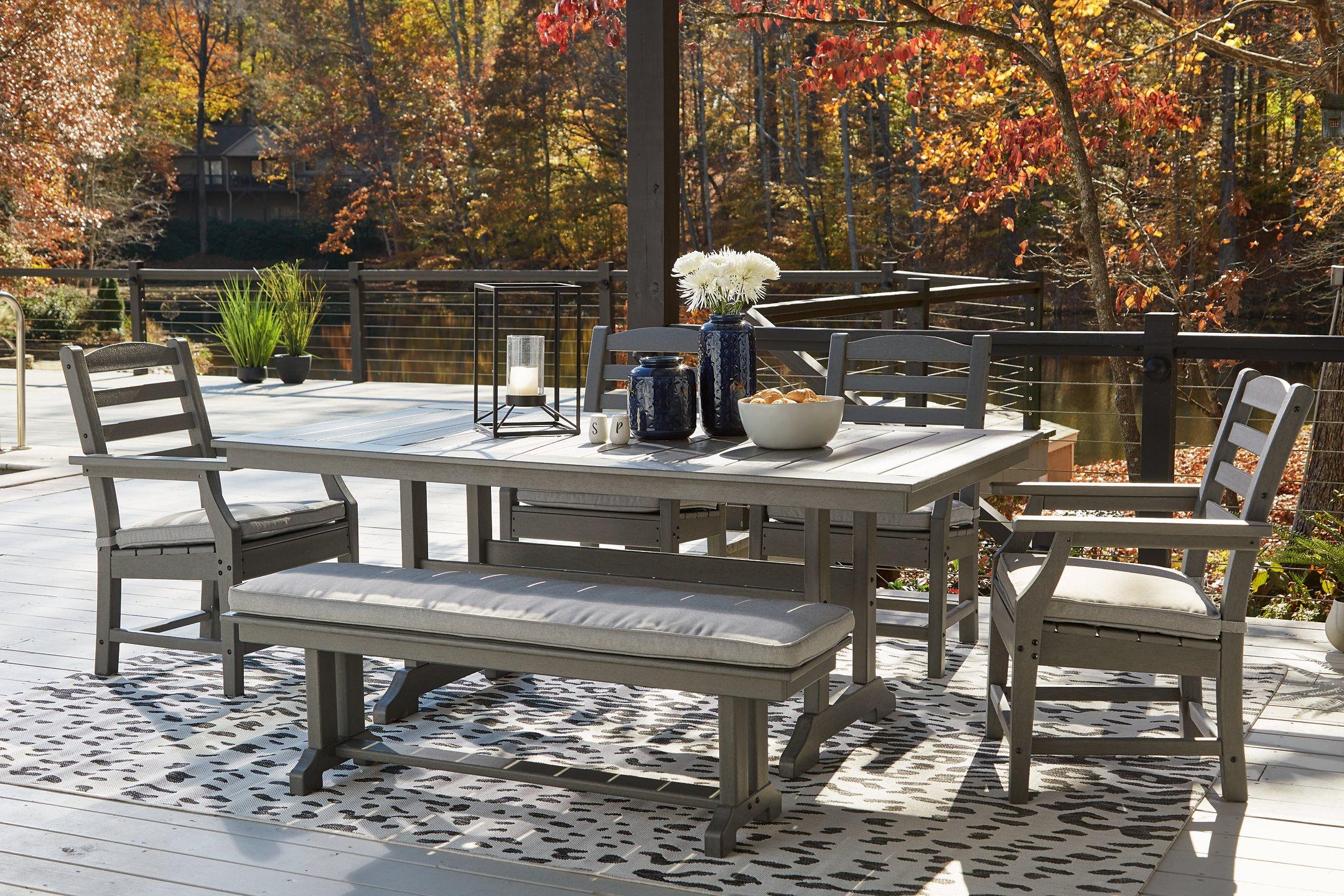 Visola Outdoor Dining Set - Ideal Furniture (Fresno,CA)